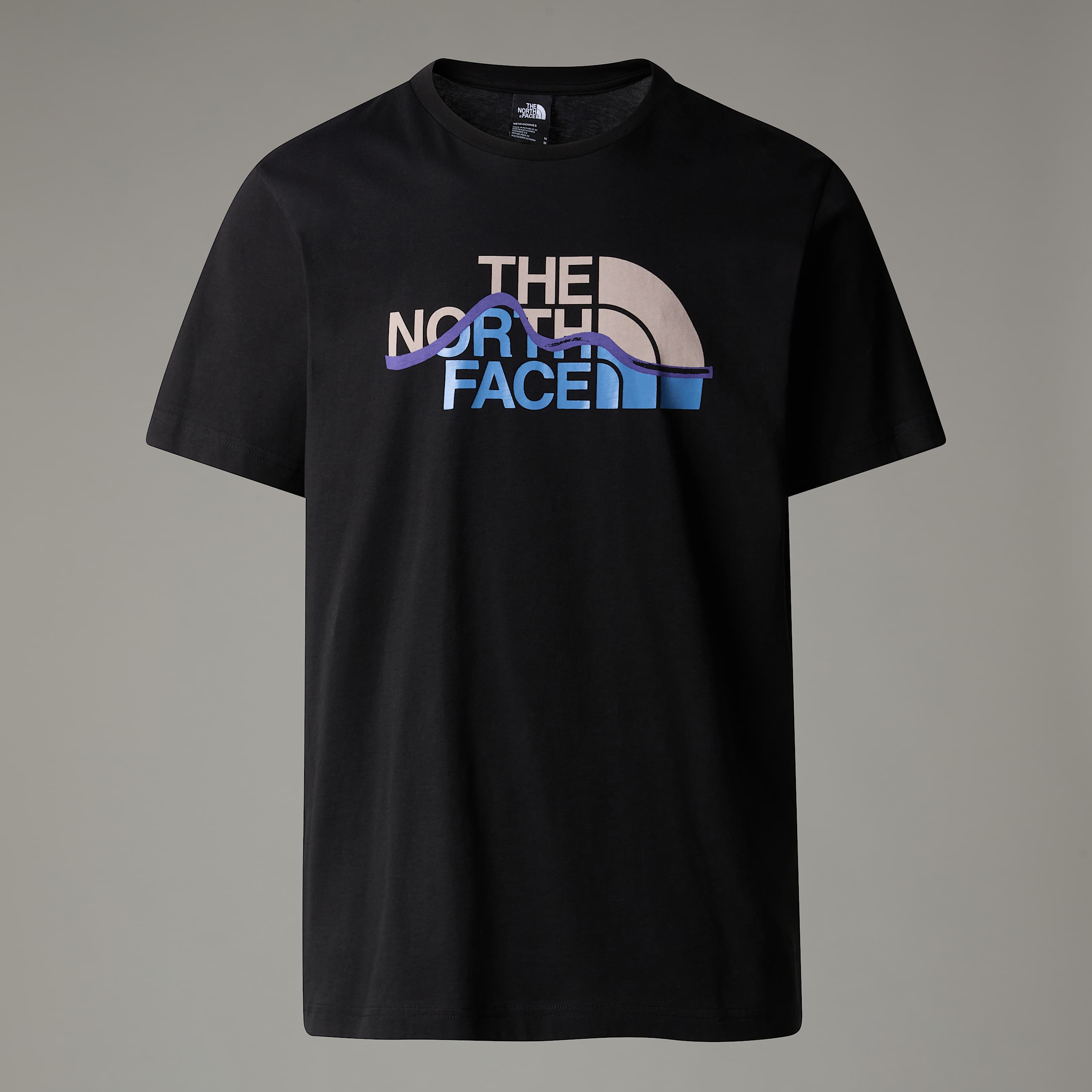 Tshirt Mountain Line da uomo TNF HERO