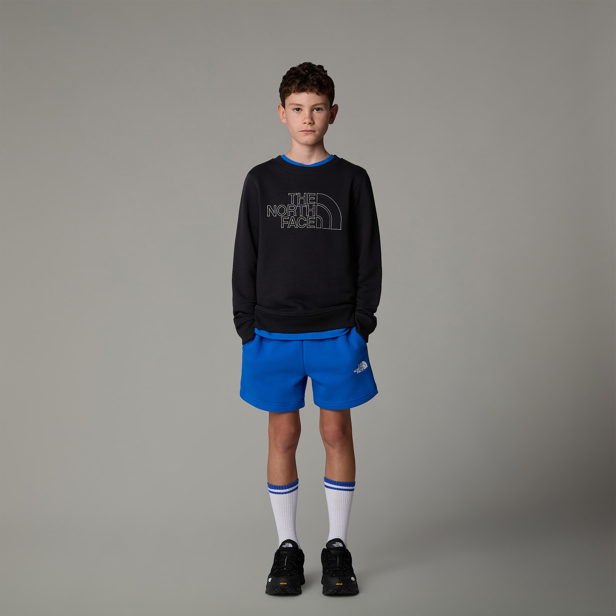 Drew Peak Crew Neck Sweatshirt Junior TNF ALT1