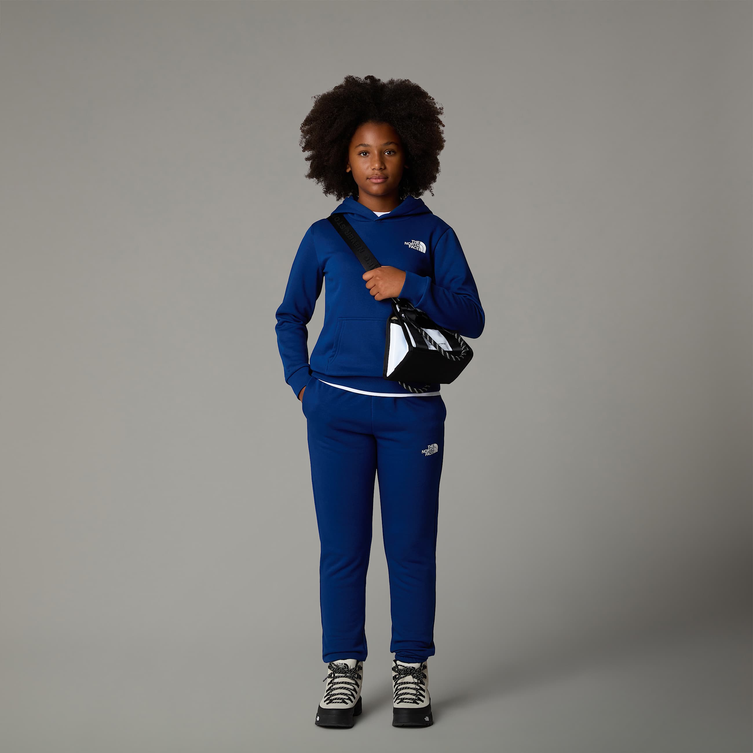 Pantaln de chndal regular tapered para jvenes TNF Estate Blue ALT6