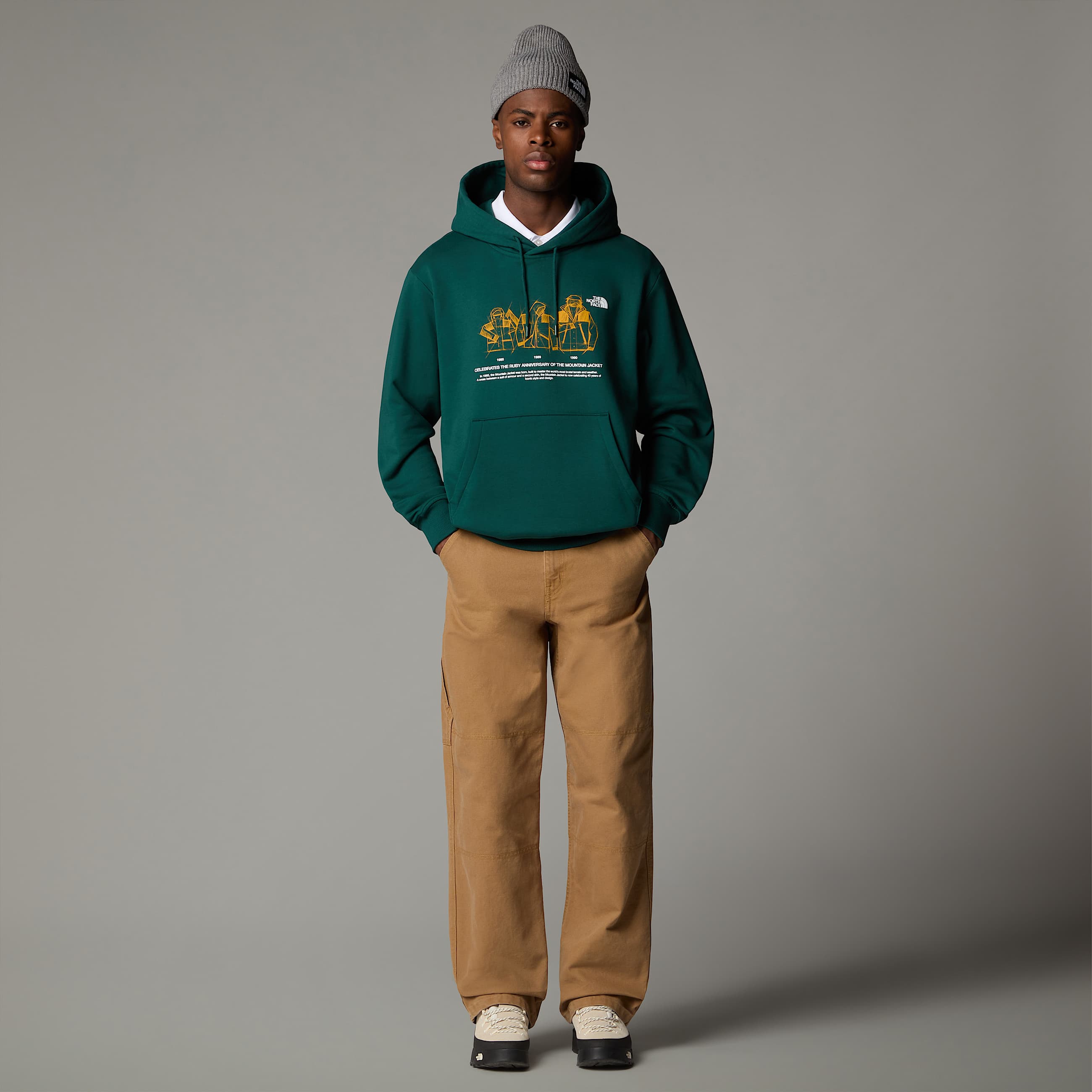 Felpa con cappuccio Mountain Jacket Anniversary Relaxed TNF ALT3