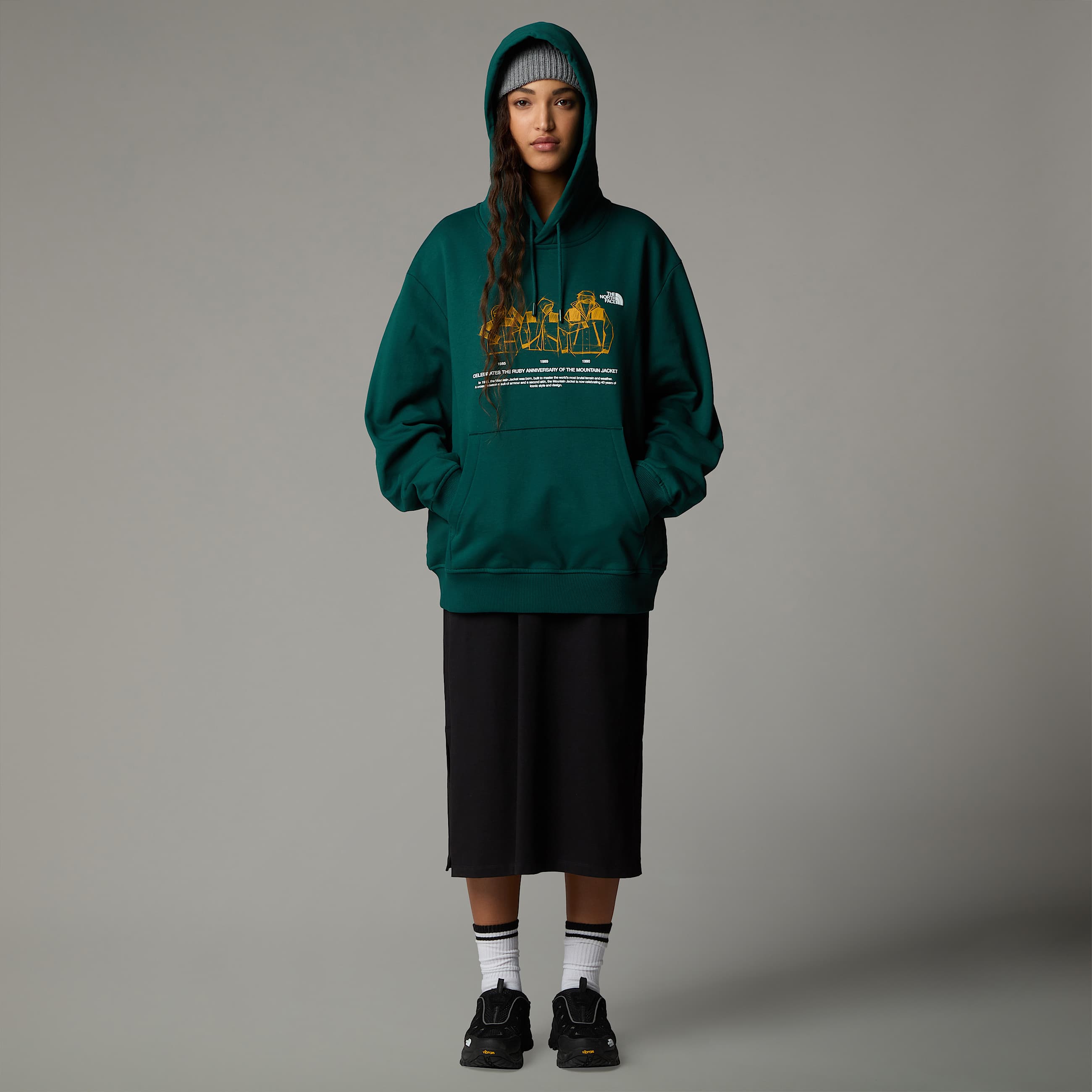 Felpa con cappuccio Mountain Jacket Anniversary Relaxed TNF ALT9