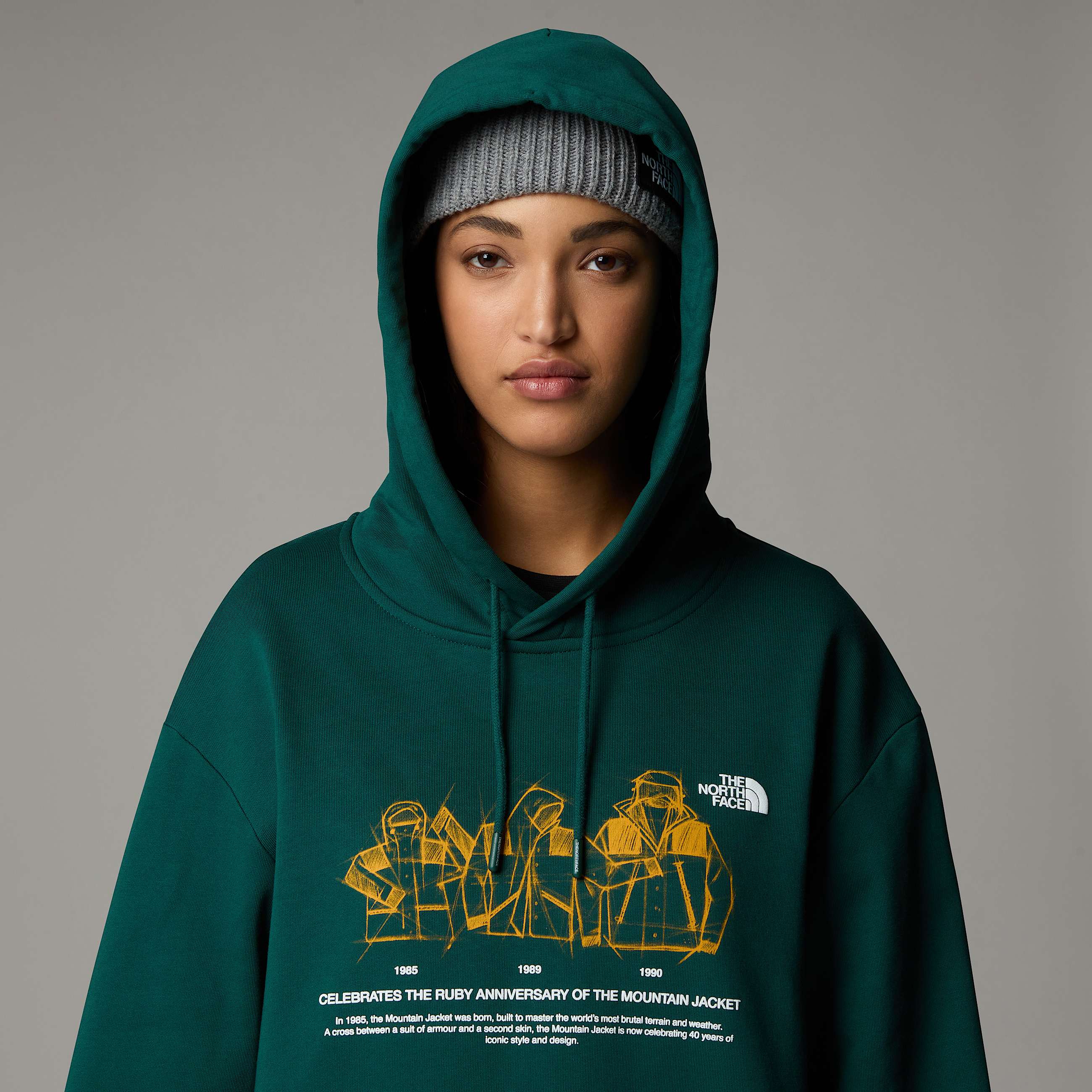 Felpa con cappuccio Mountain Jacket Anniversary Relaxed TNF ALT11