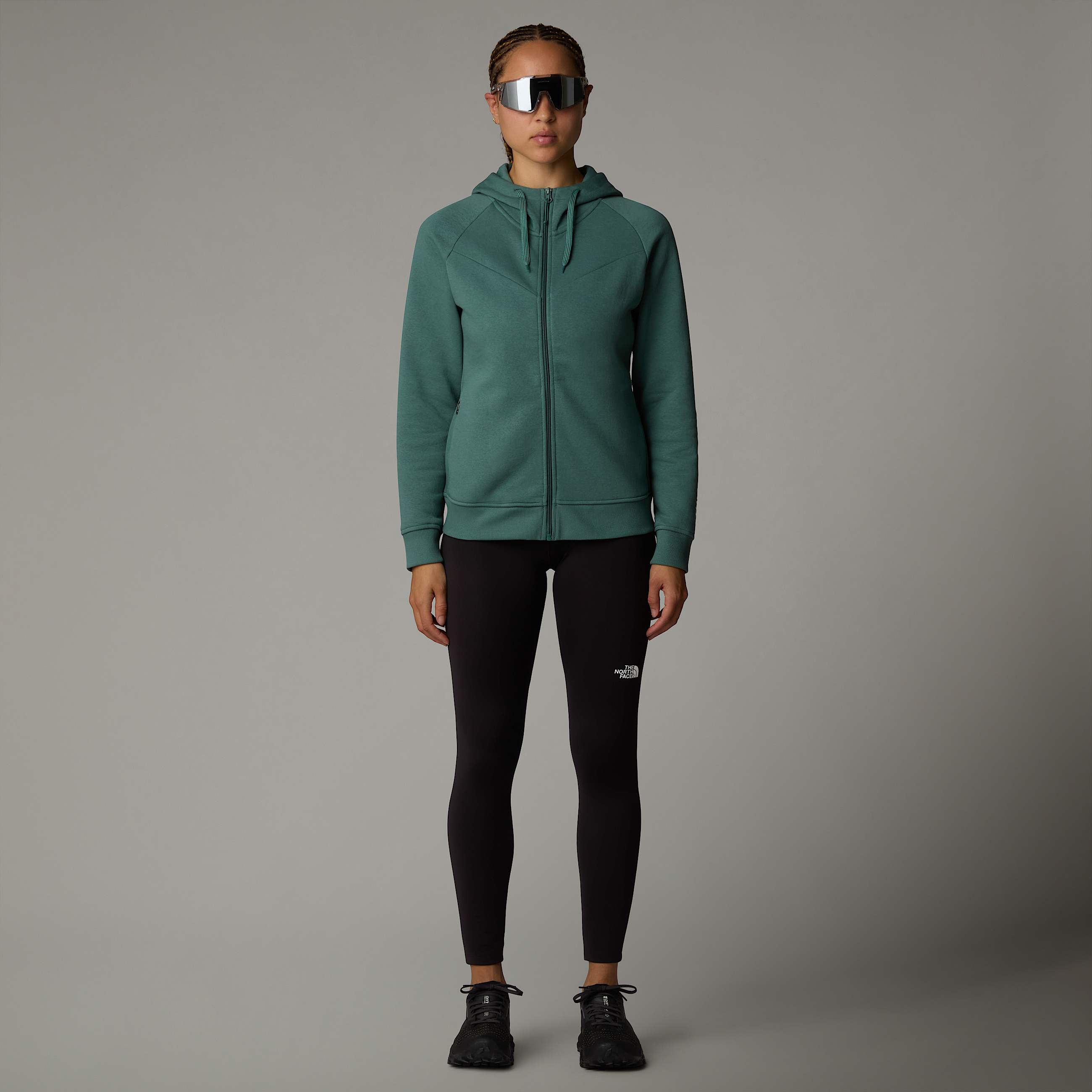 Zuum Fleece Kapuzenpulli mit durchgehendem RV fr Damen TNF ALT3