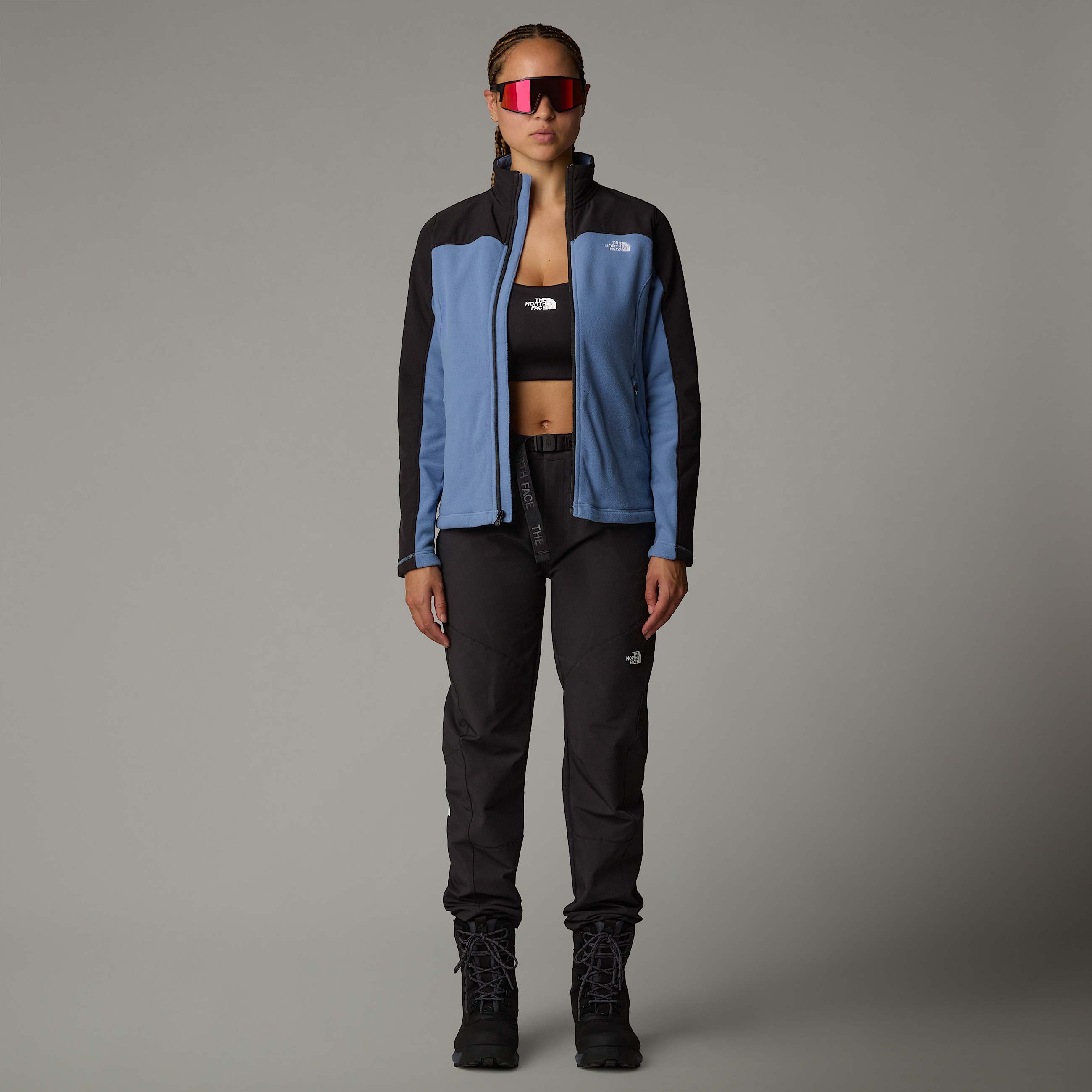 Emilia Delta Fleecejacke mit durchgehendem RV fr Damen  TNF ALT3