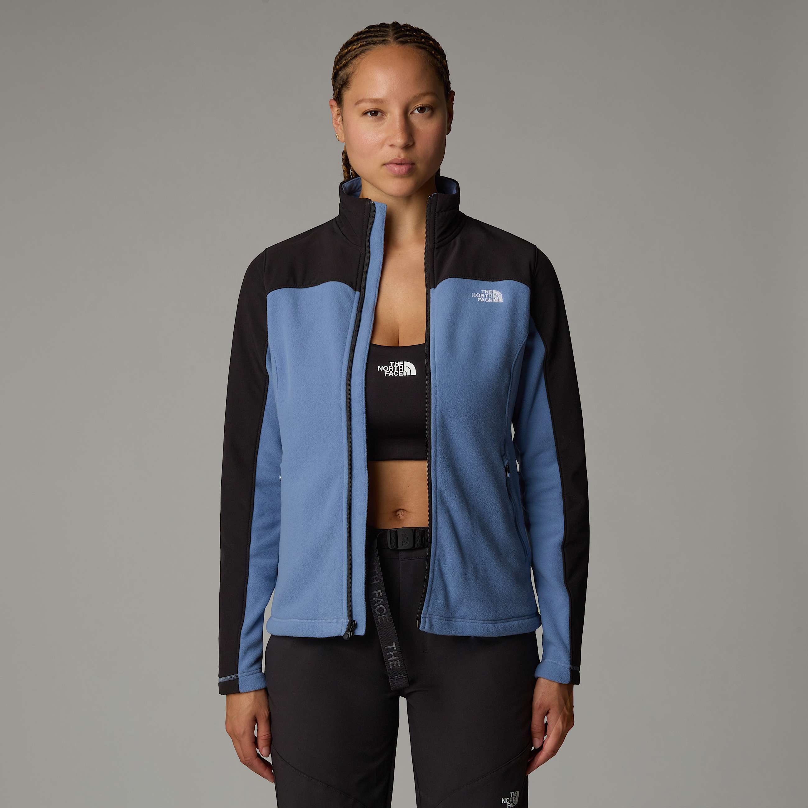 Emilia Delta Fleecejacke mit durchgehendem RV fr Damen  TNF ALT5