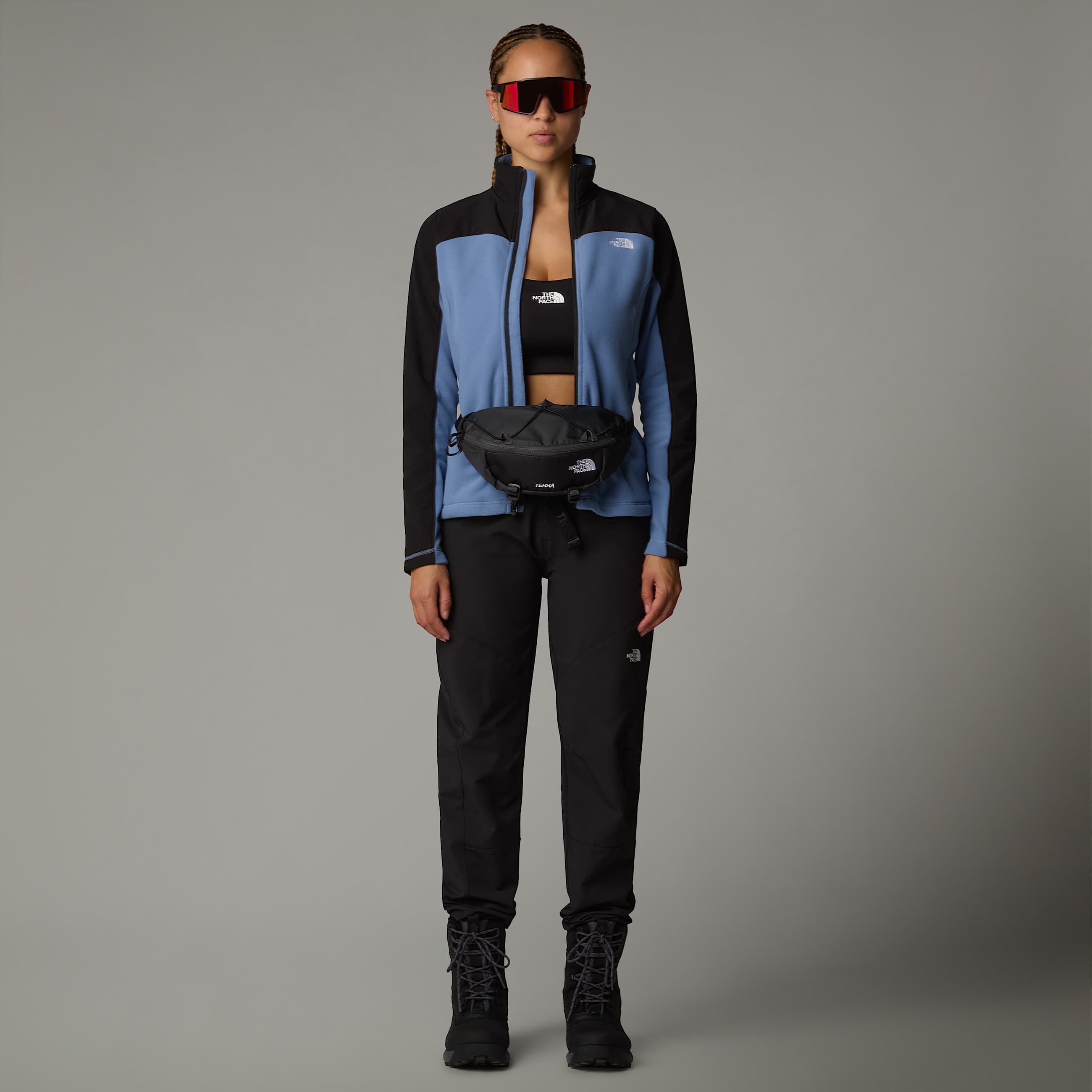 Emilia Delta Fleecejacke mit durchgehendem RV fr Damen  TNF ALT6