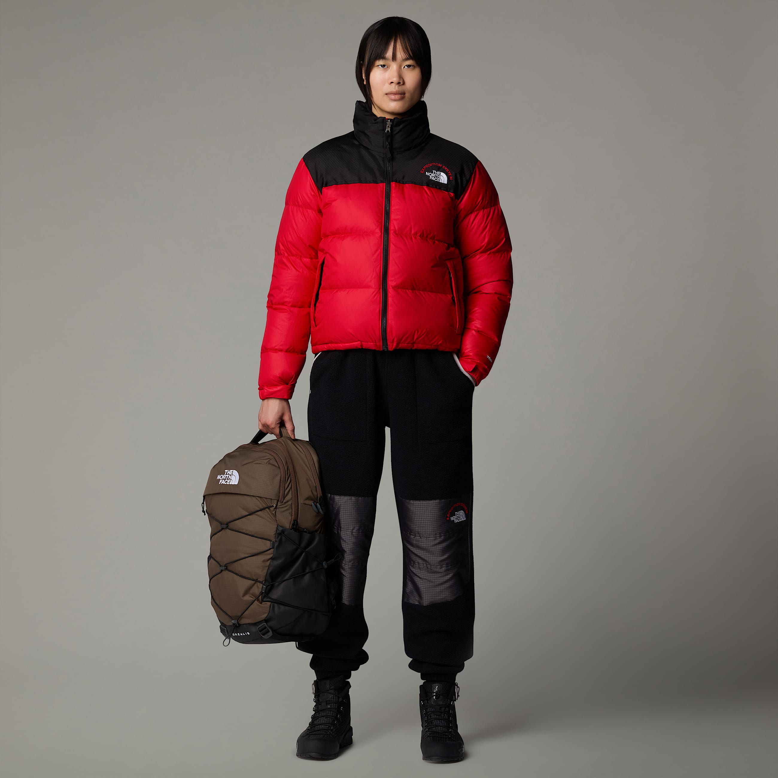 Giacca 1996 Retro Nuptse da donna TNF TNF RedTNF BlackTNF Red ALT3