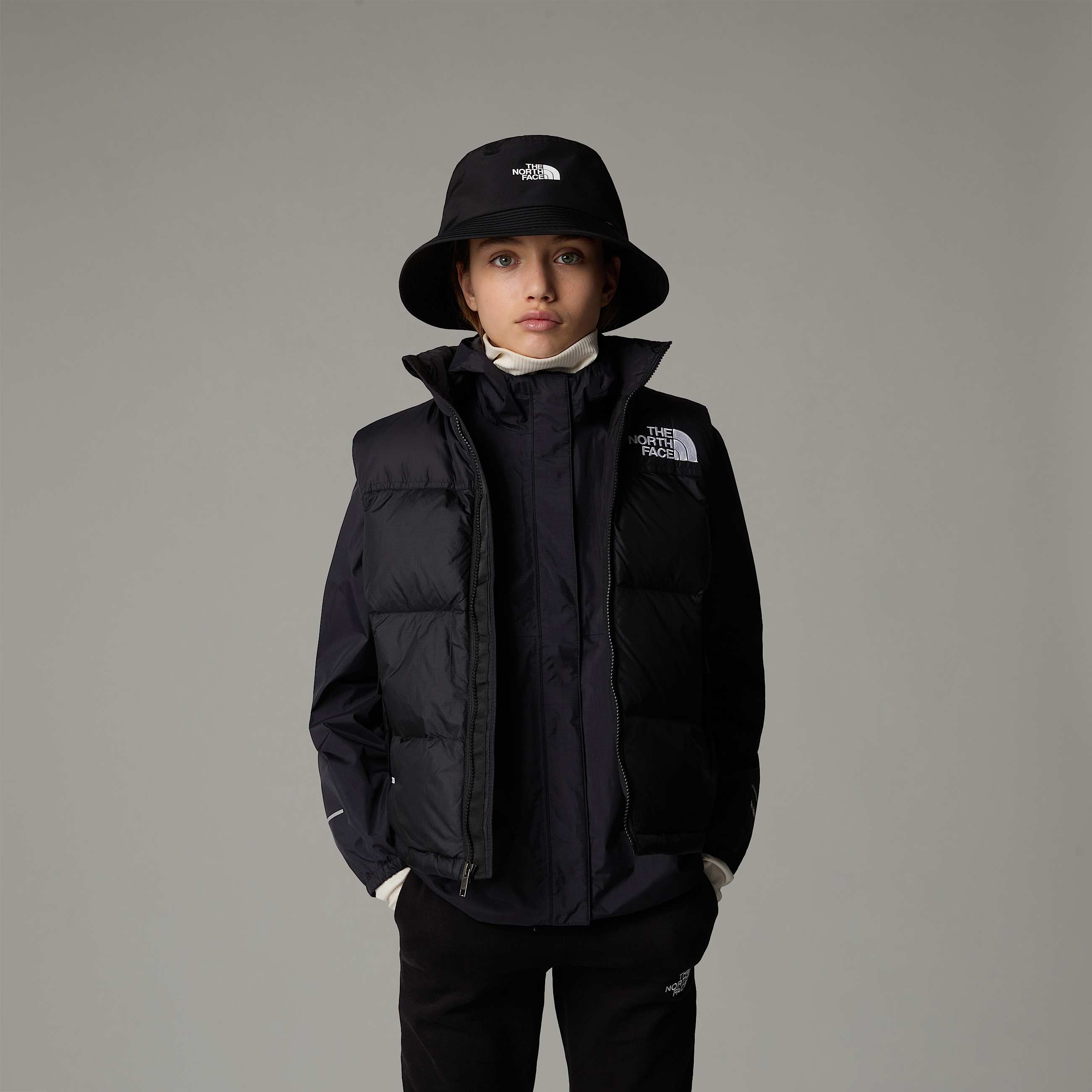 1996 Retro Nuptse Weste fr Jugendliche TNF ALT11