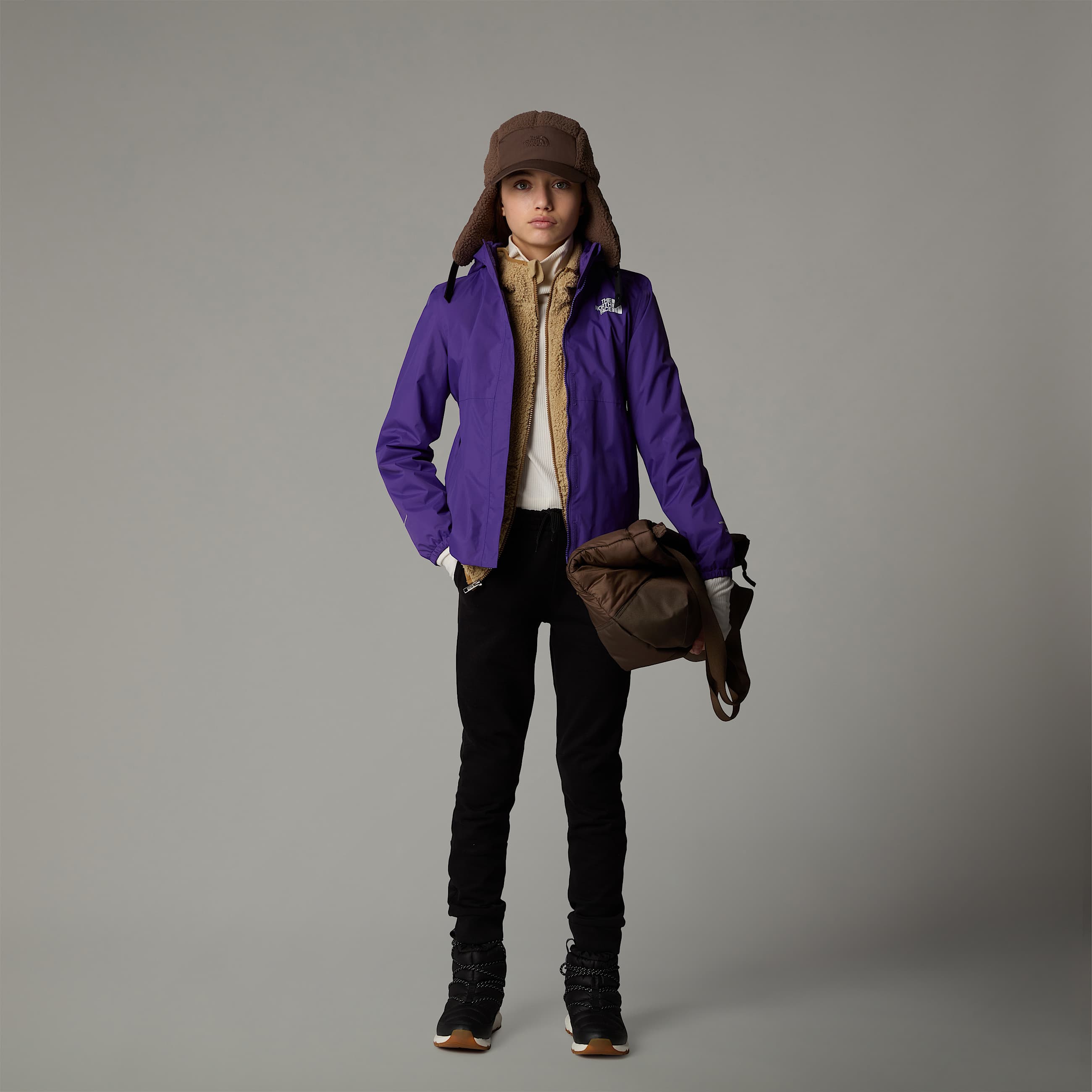 Girls Antora Rain Jacket TNF ALT3