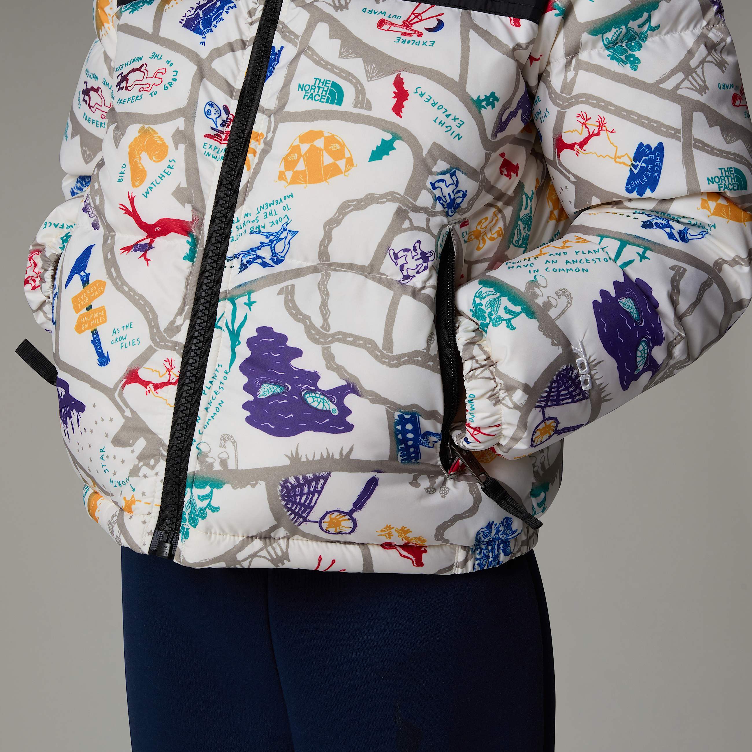 1996 Retro Nuptse Jacke fr Kinder TNF ALT7