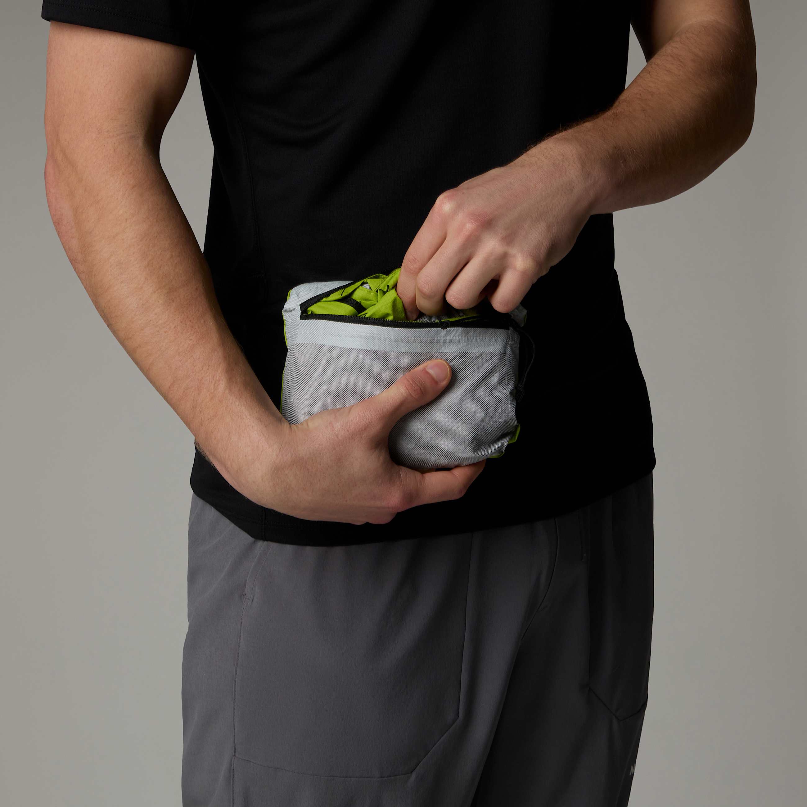 Casaco impermevel de corrida Higher para homem TNF ALT11