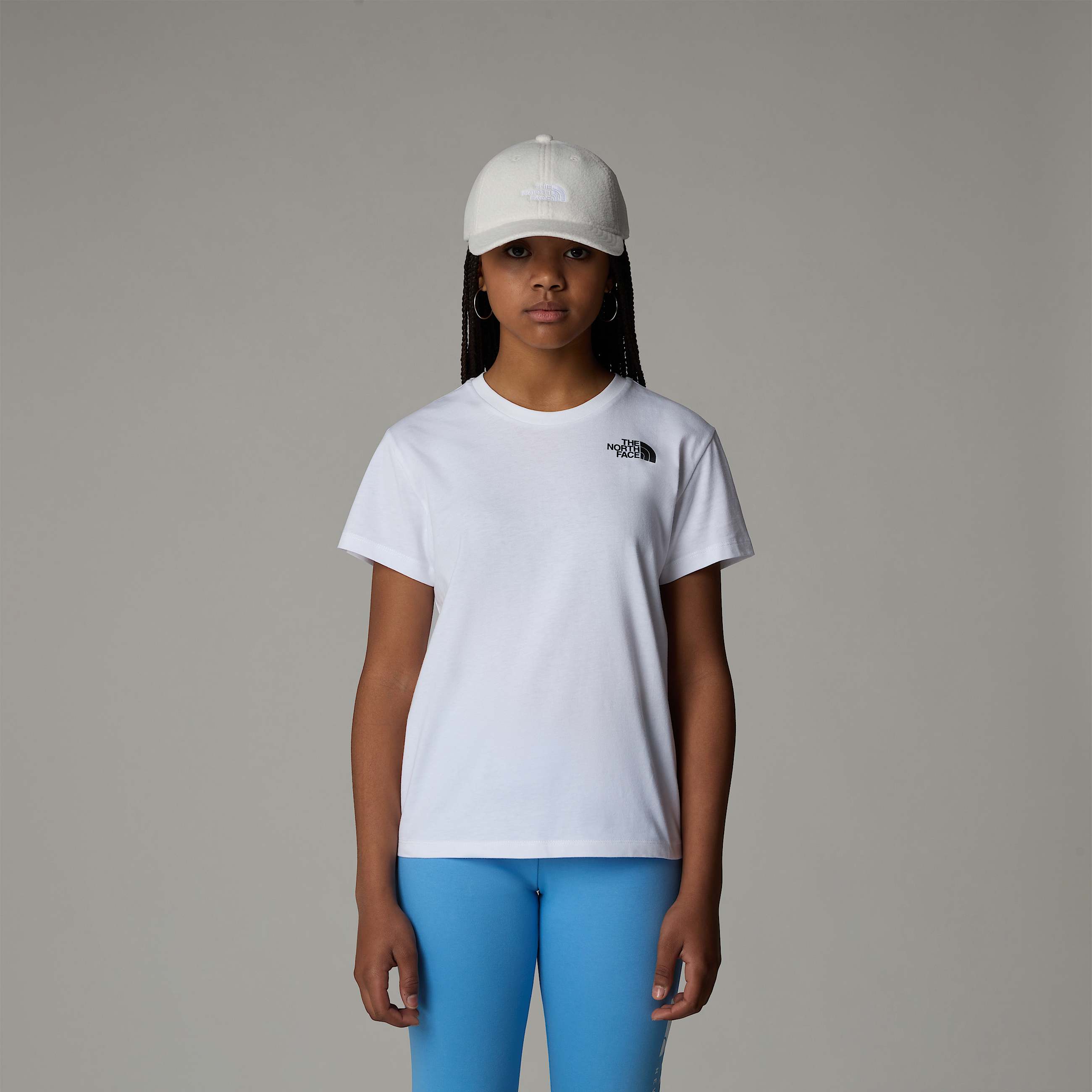 Girls Vertical Graphic Relaxed TShirt TNF ALT3