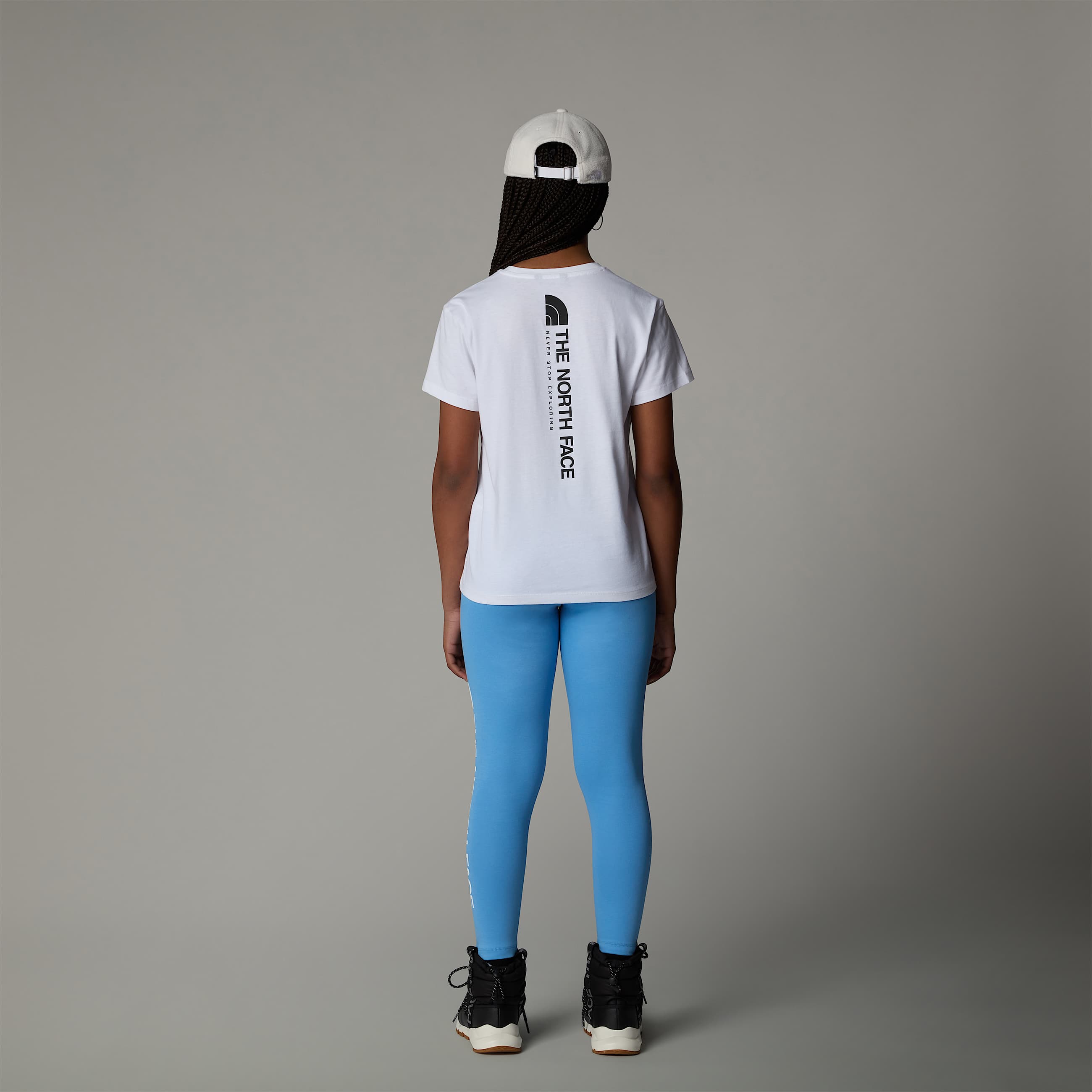 Girls Vertical Graphic Relaxed TShirt TNF ALT4