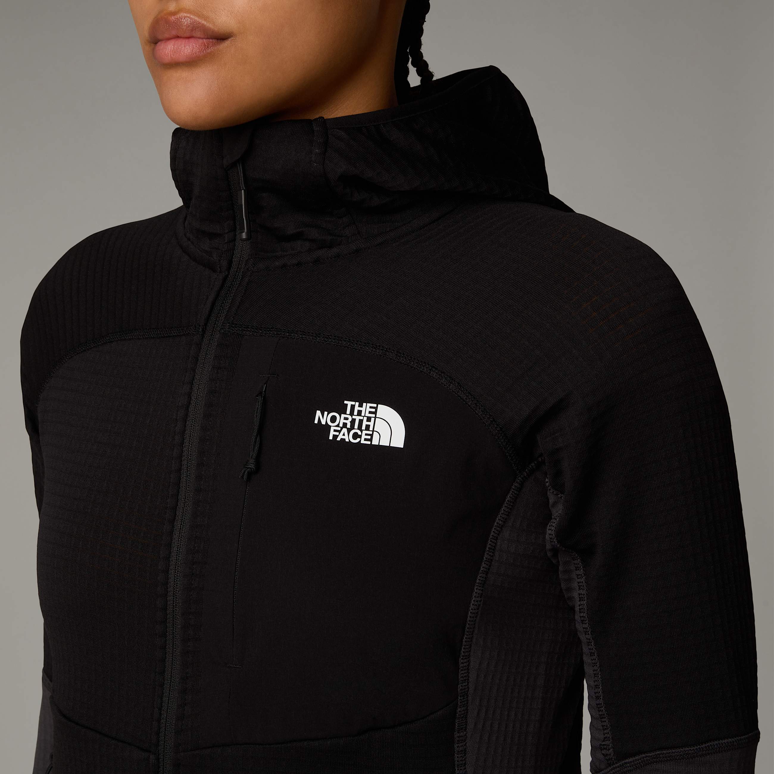 Womens Stormgap Power Grid Hooded Jacket TNF ALT8