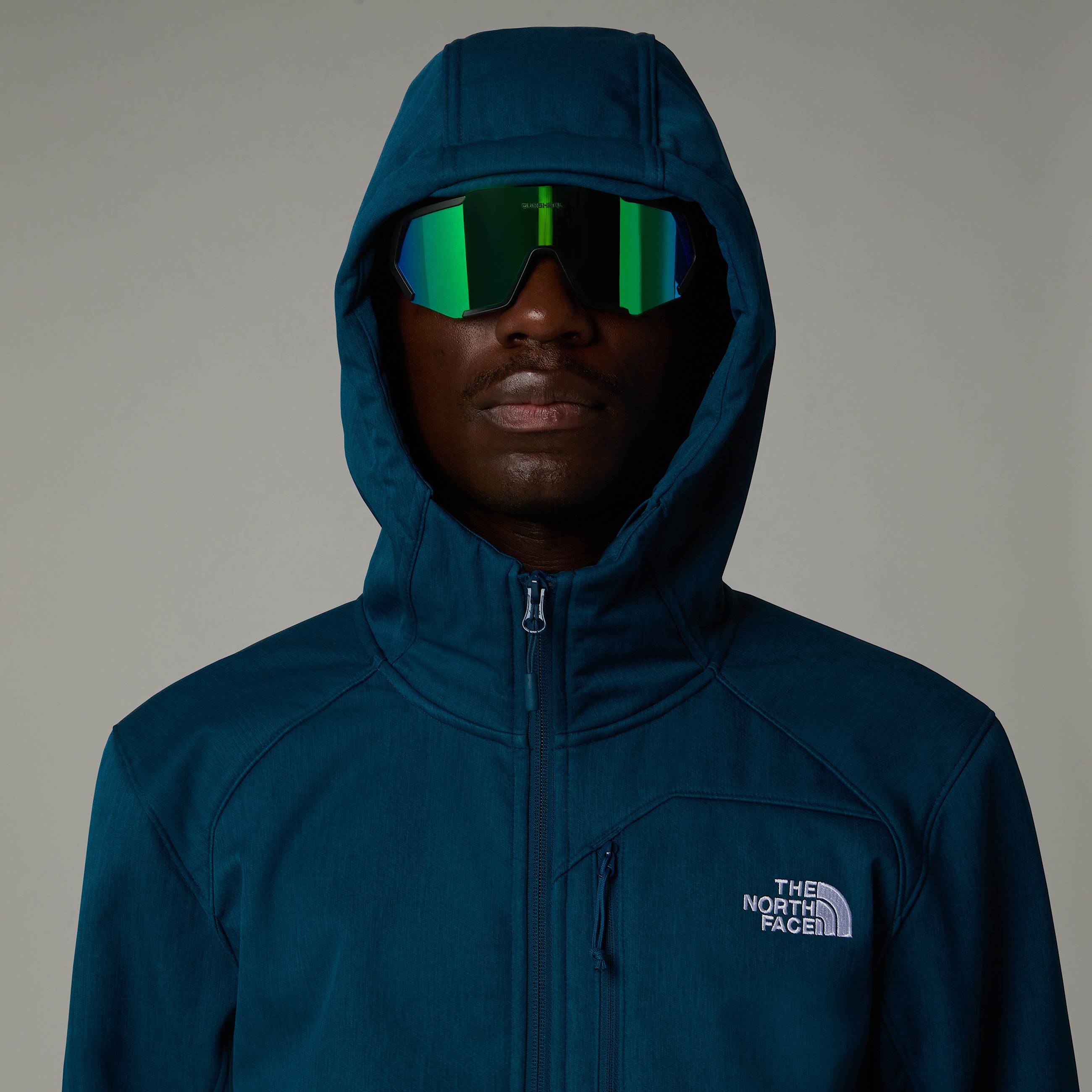 Giacca softshell con cappuccio Quest da uomo TNF ALT7