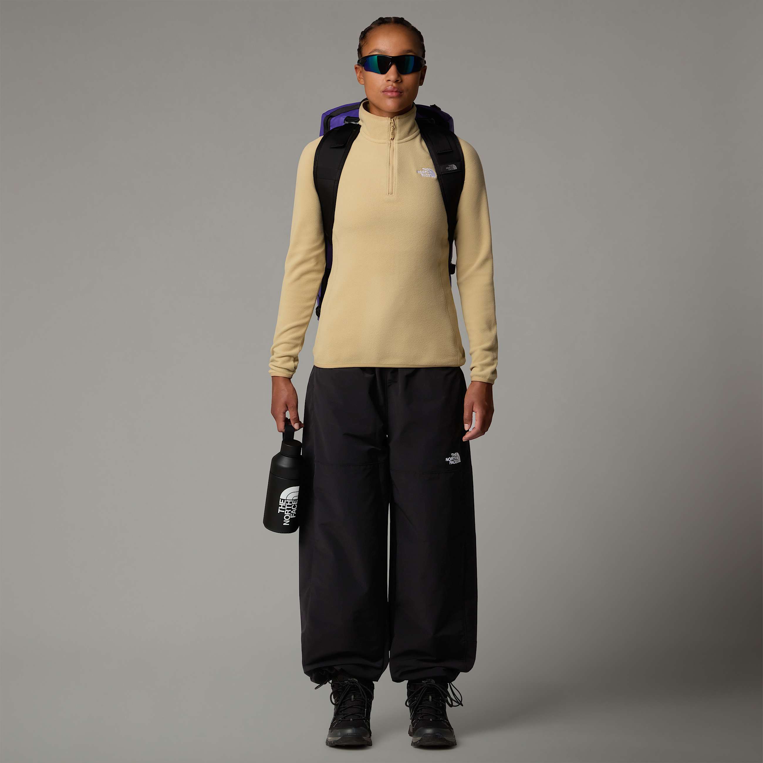 Womens 100 Glacier 14 Zip Fleece TNF ALT3