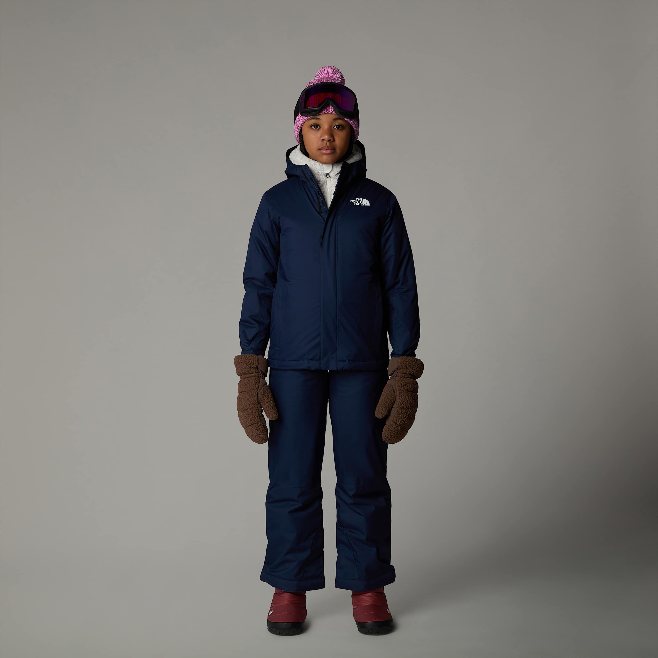 Teens Snowquest Suspender Trousers TNF ALT10