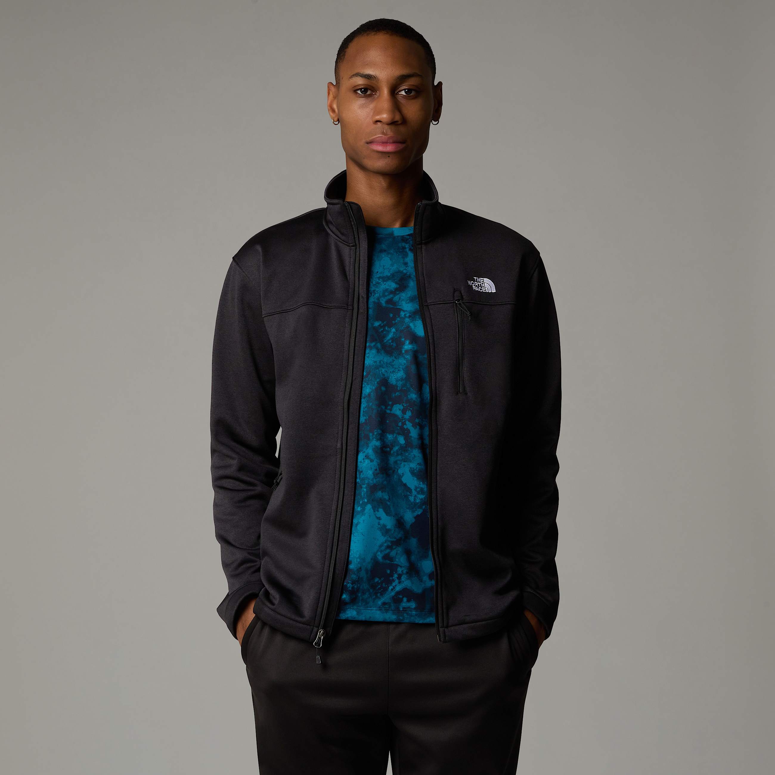 Mska kurtka polarowa z zamkiem byskawicznym na caej dugoci Lixius TNF ALT5