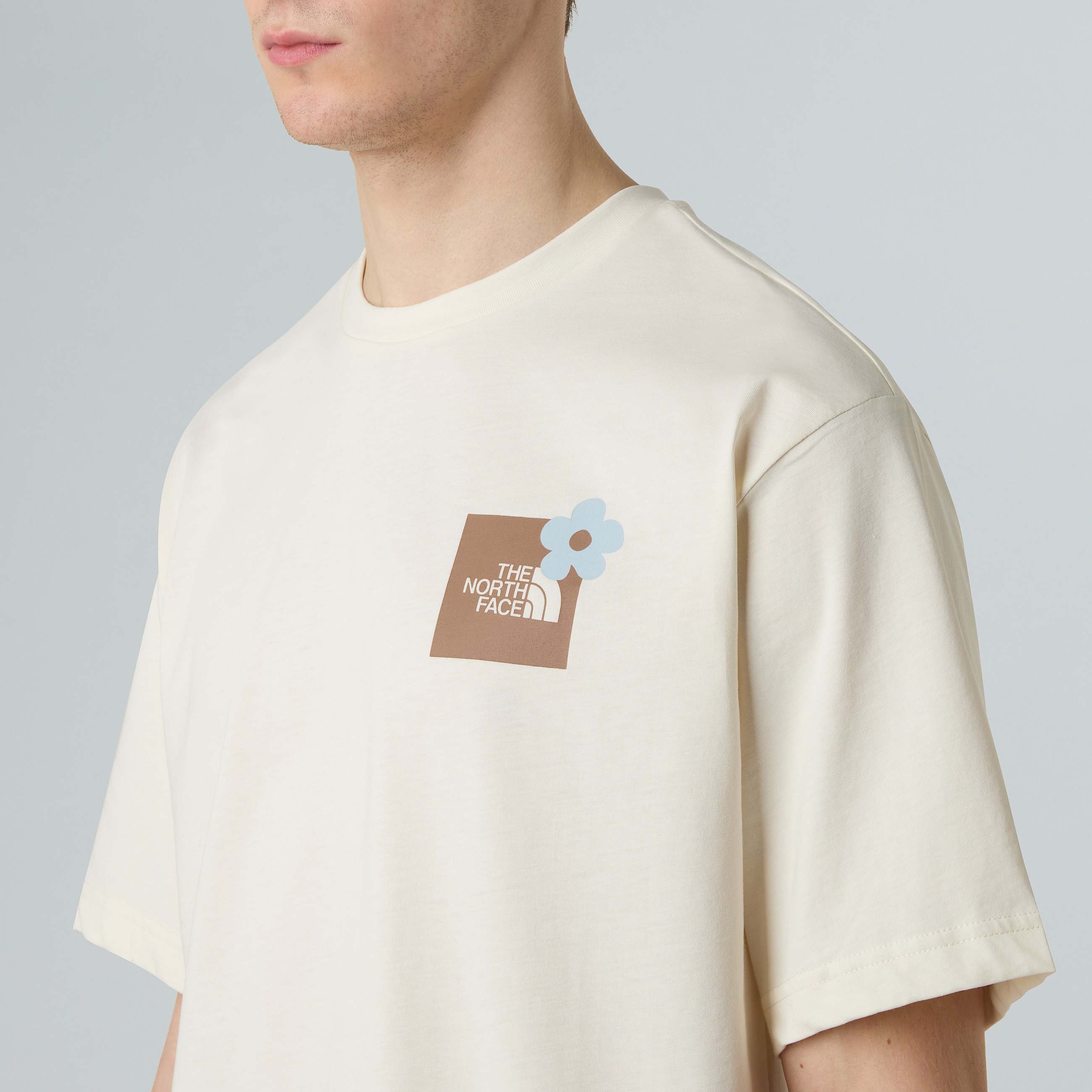 Flower Graphic Relaxed TShirt Unisex TNF ALT5