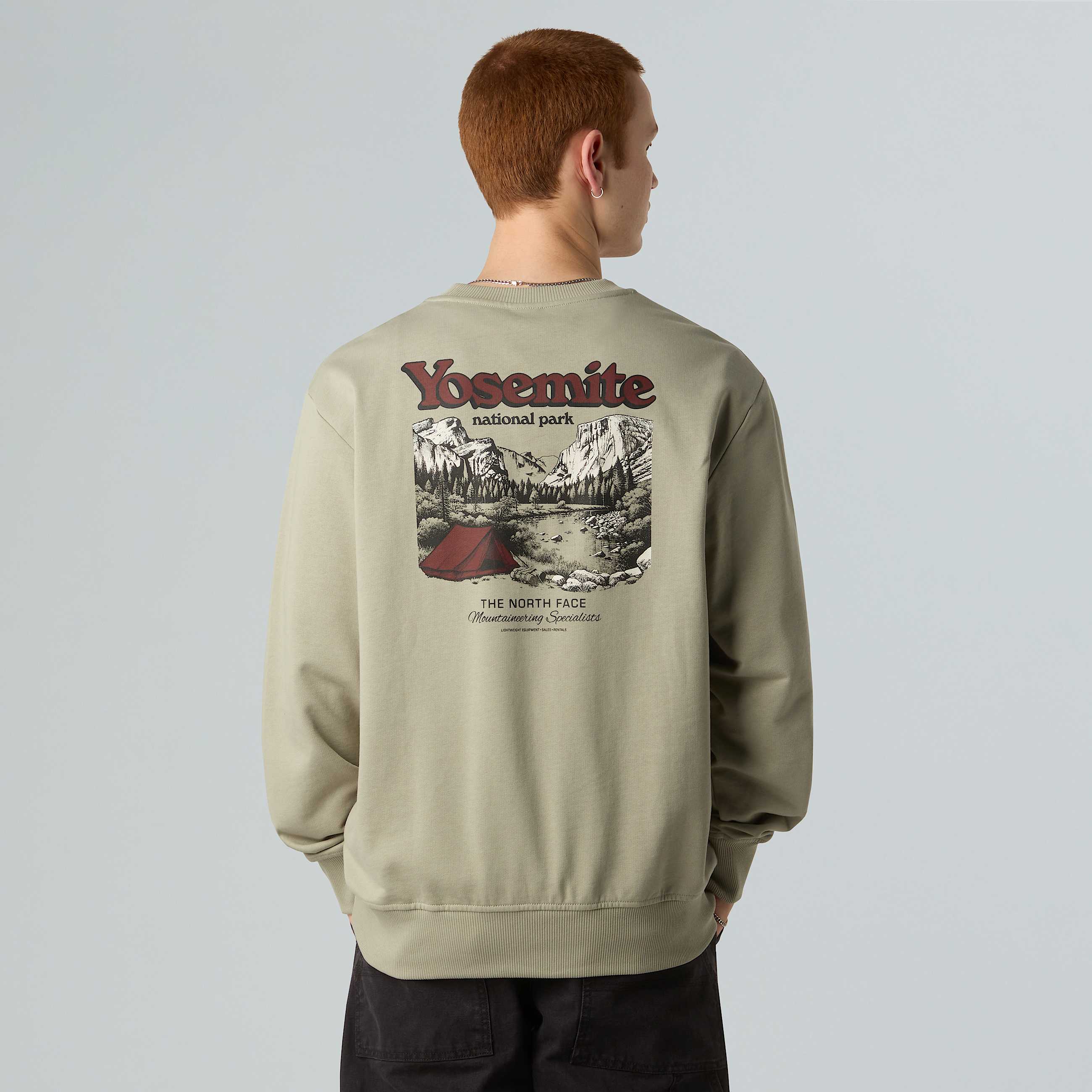Vintage Postcard Relaxed Sweatshirt Unisex TNF ALT2
