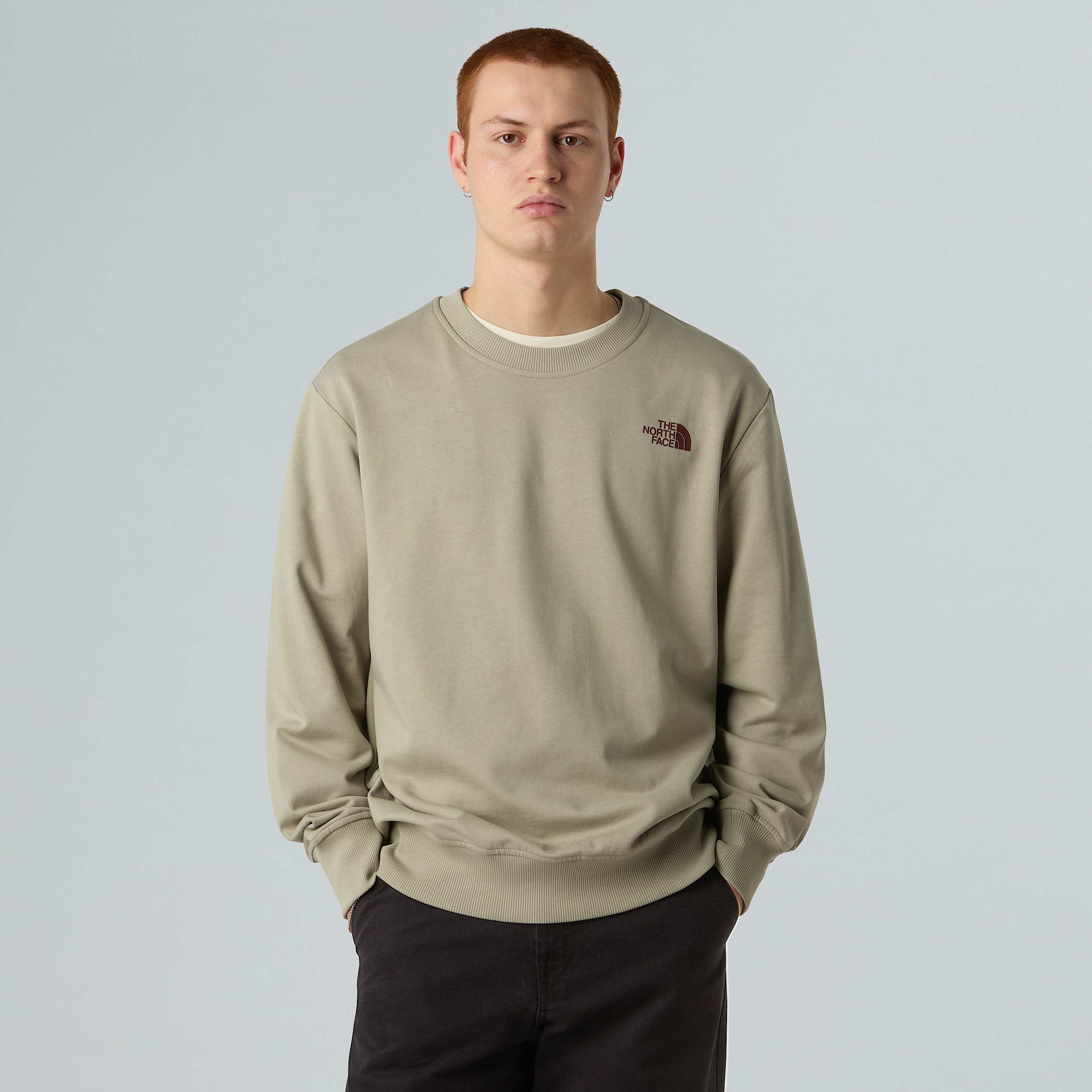 Vintage Postcard Relaxed Sweatshirt Unisex TNF ALT3