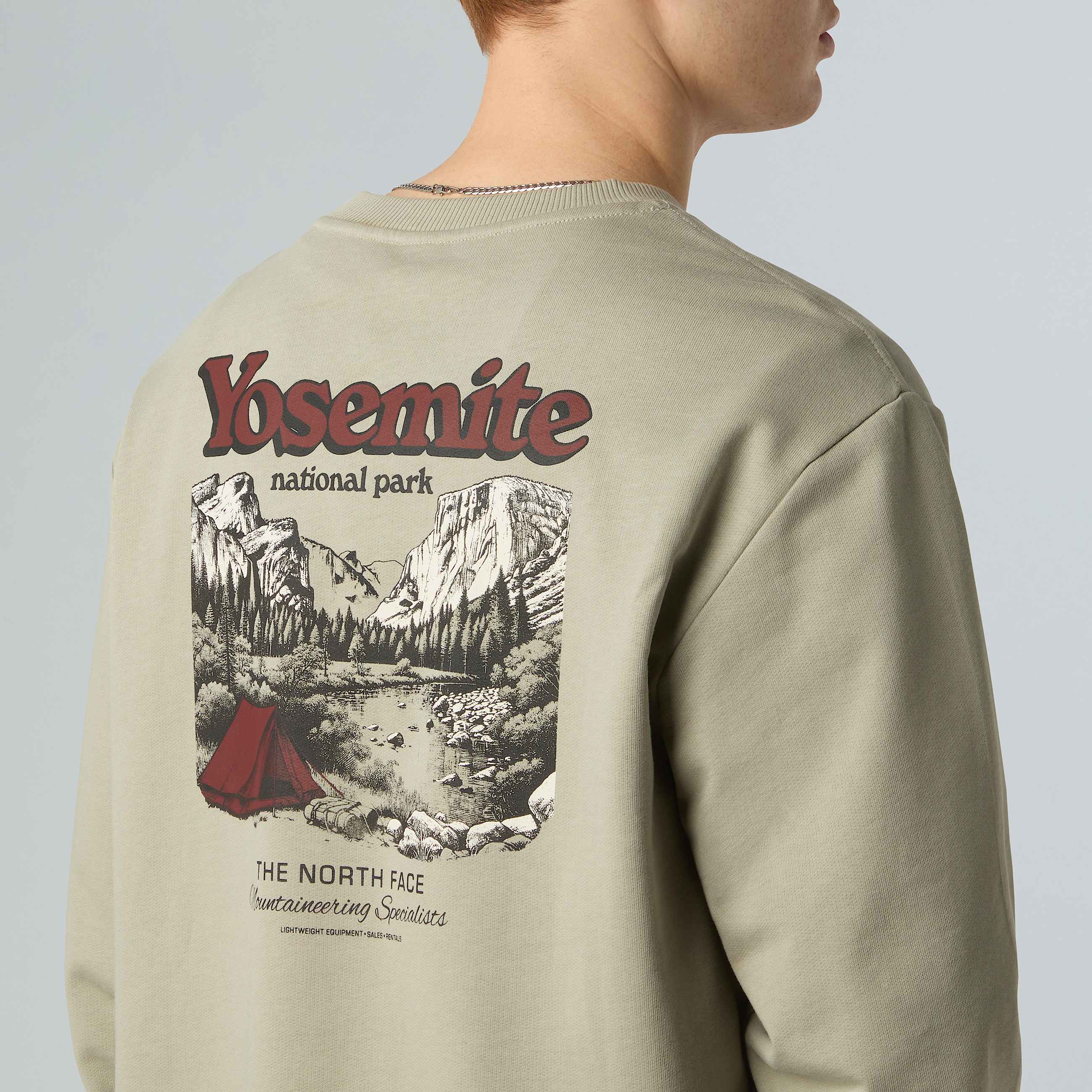 Vintage Postcard Relaxed Sweatshirt Unisex TNF ALT6