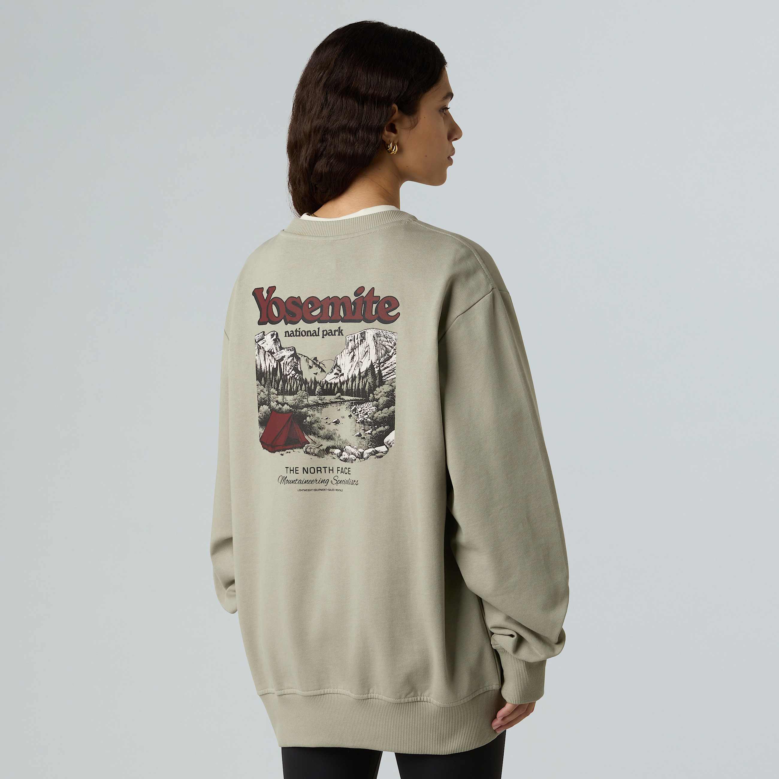 Vintage Postcard Relaxed Sweatshirt Unisex TNF ALT7