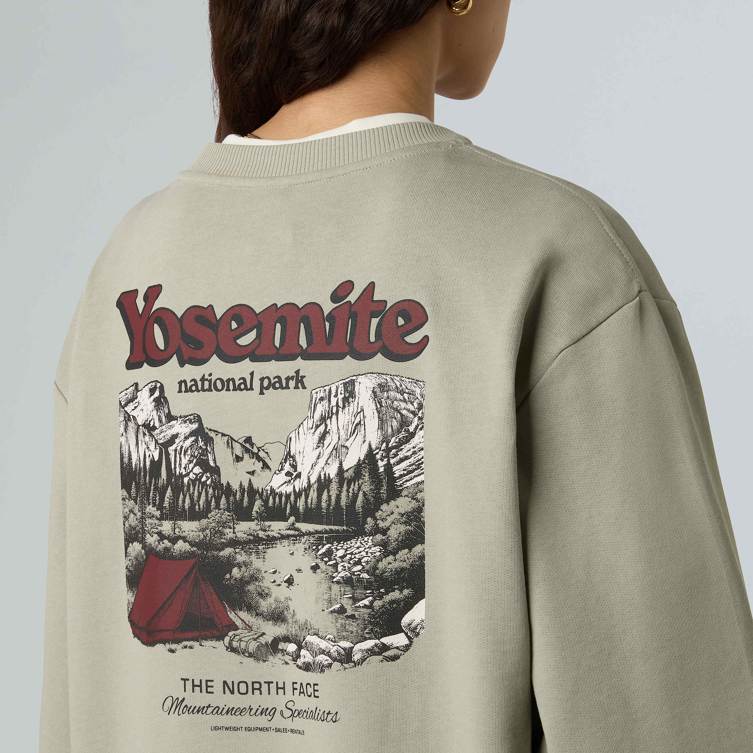 Vintage Postcard Relaxed Sweatshirt Unisex TNF ALT31