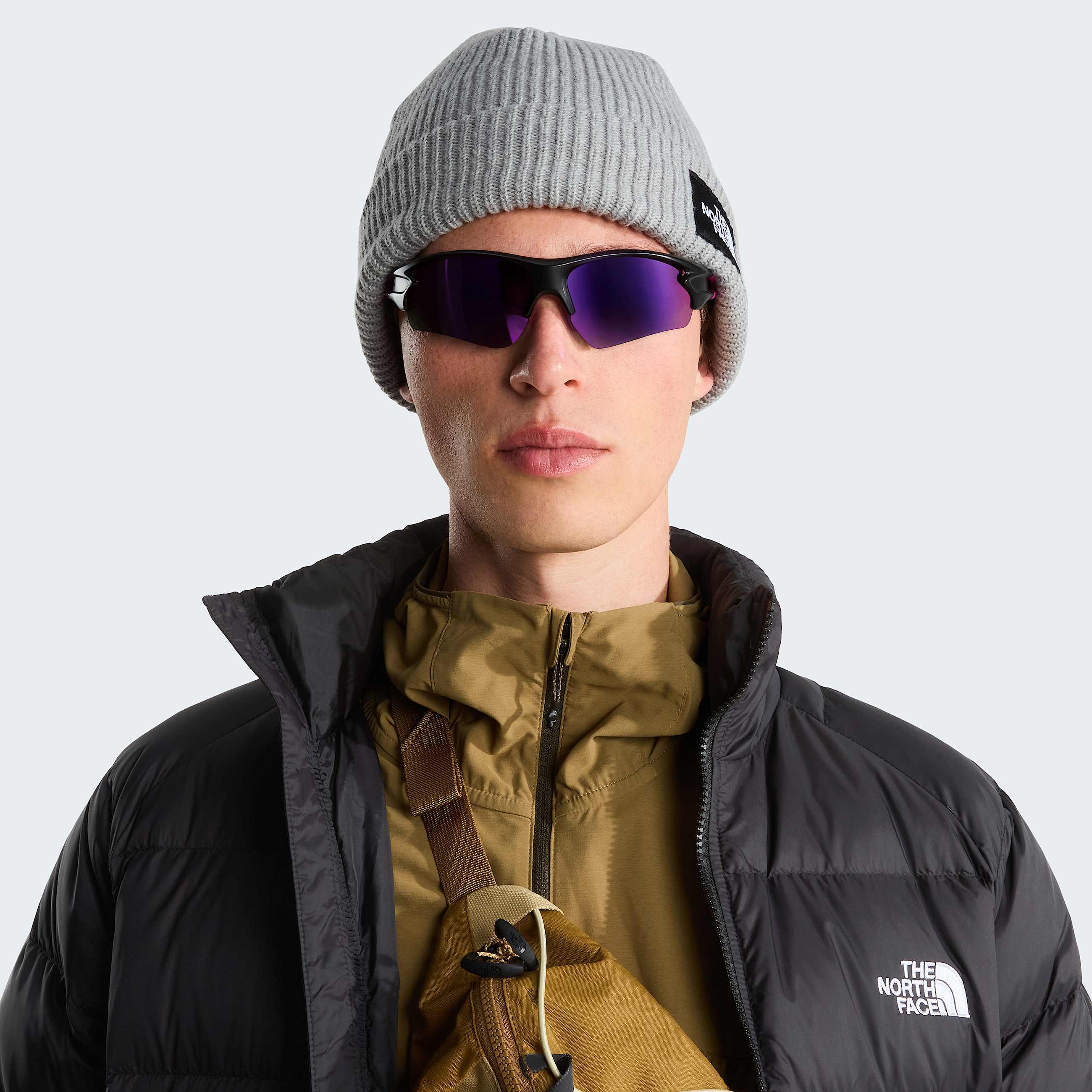Salty Linedbeanie TNF TNF Light Grey Heather ALT1