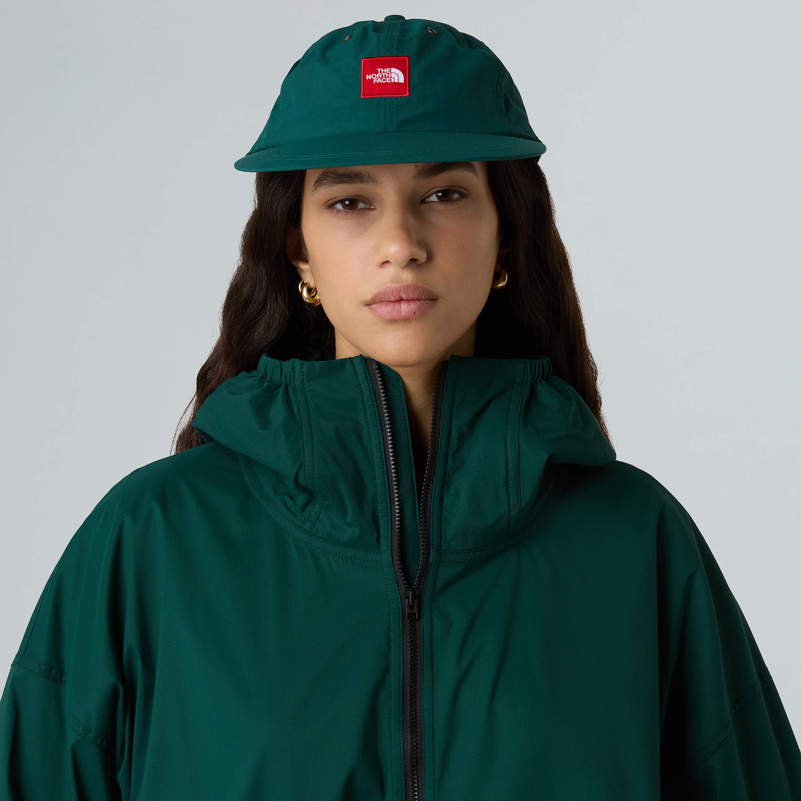 Chapu de nylon Red Box TNF Hunter Green ALT4