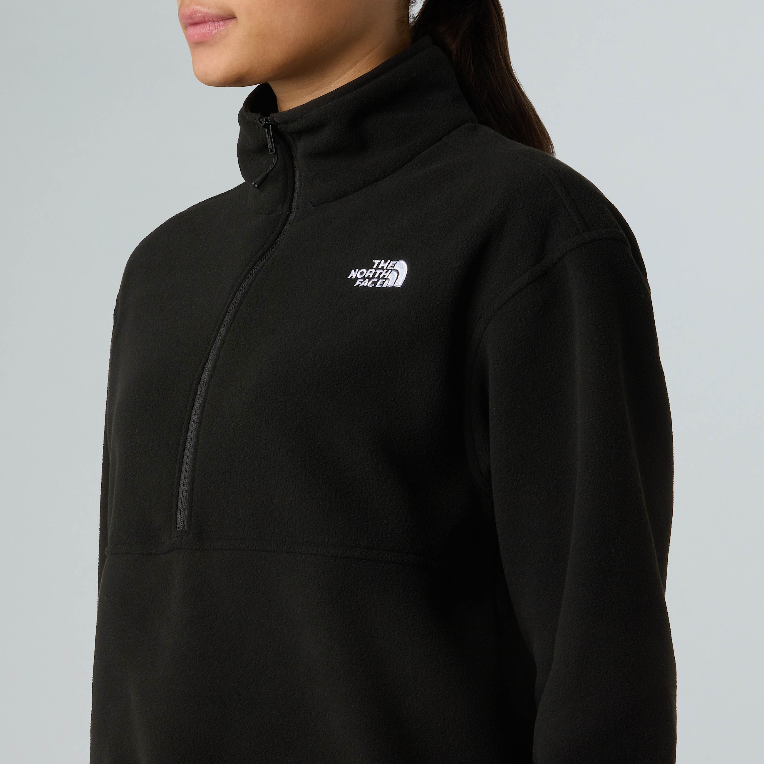 Pile Glacier corto con mezza cerniera da donna TNF ALT3