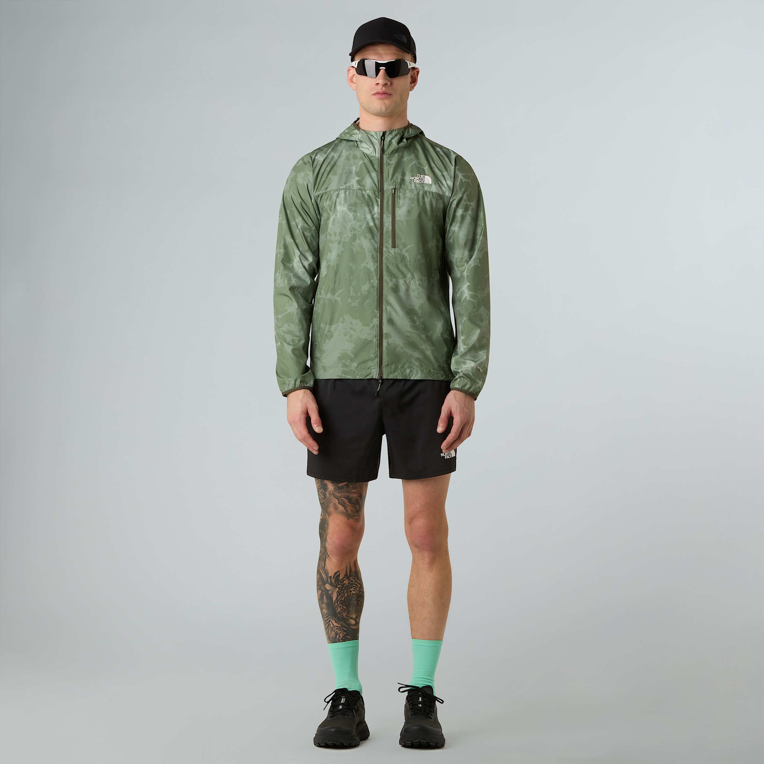 Higher Run Printed Wind Jacket M TNF ALT1