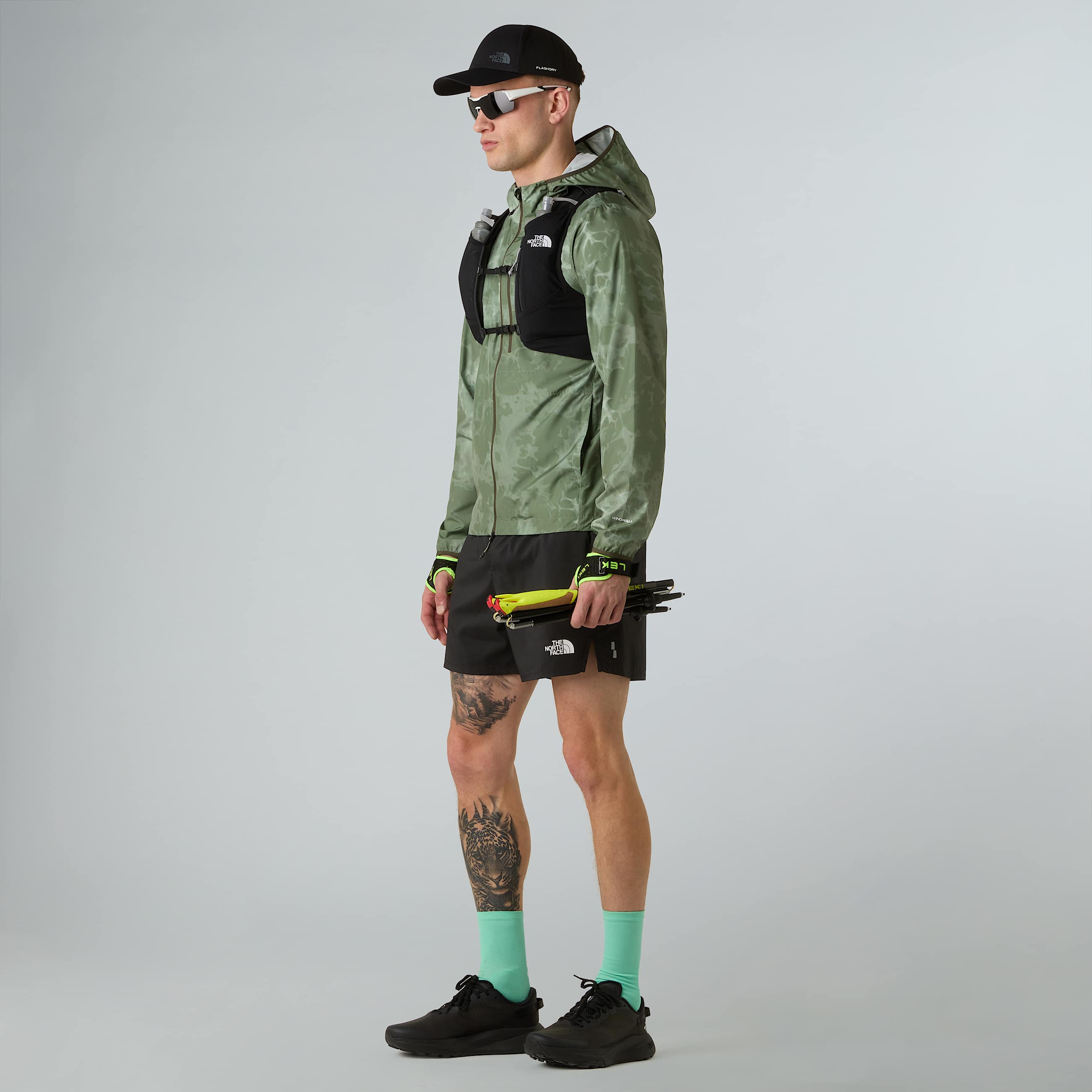 Giacca a vento Higher Run Printed da uomo TNF ALT4
