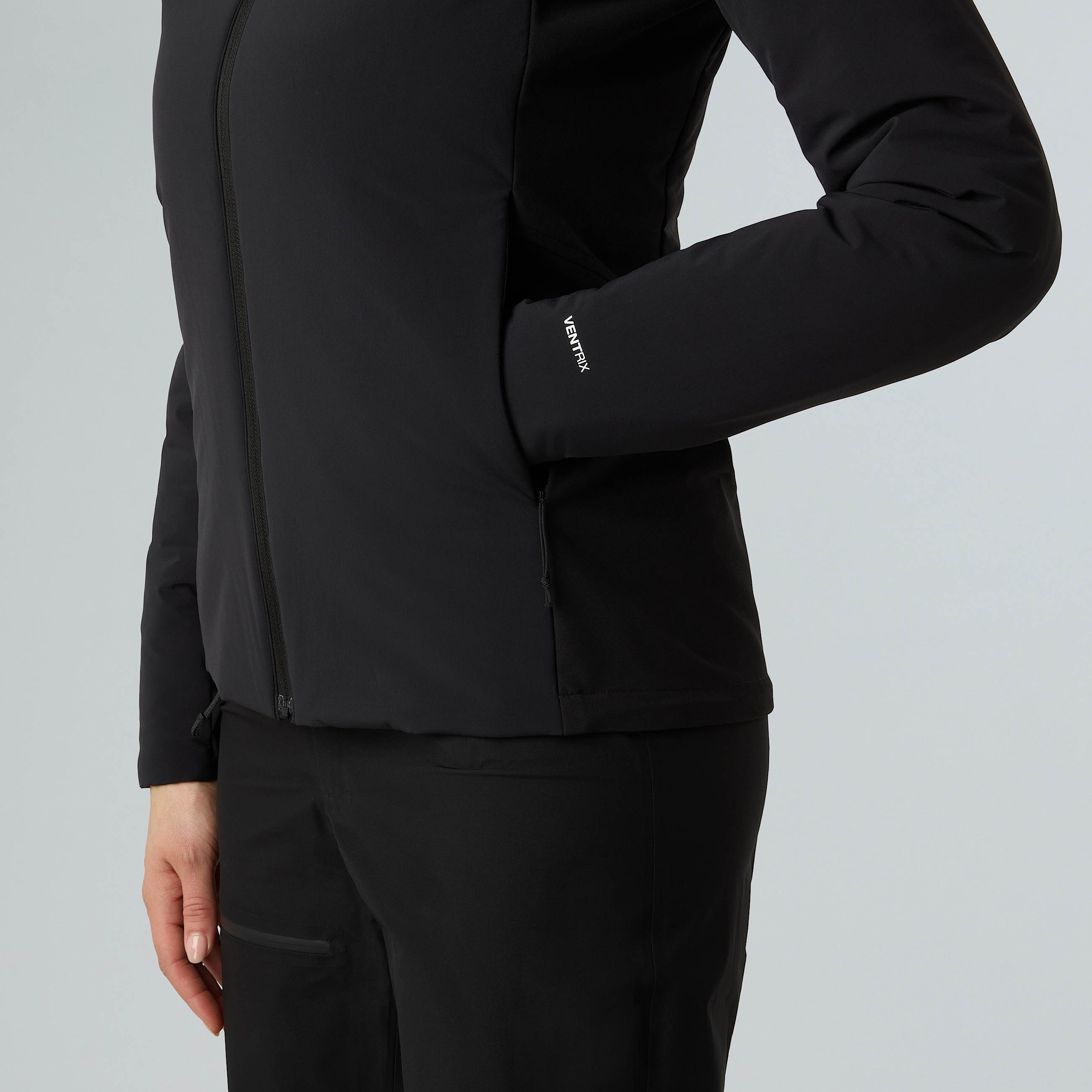 Felpa con cappuccio Summit Casaval Hybrid Midlayer da donna TNF ALT6