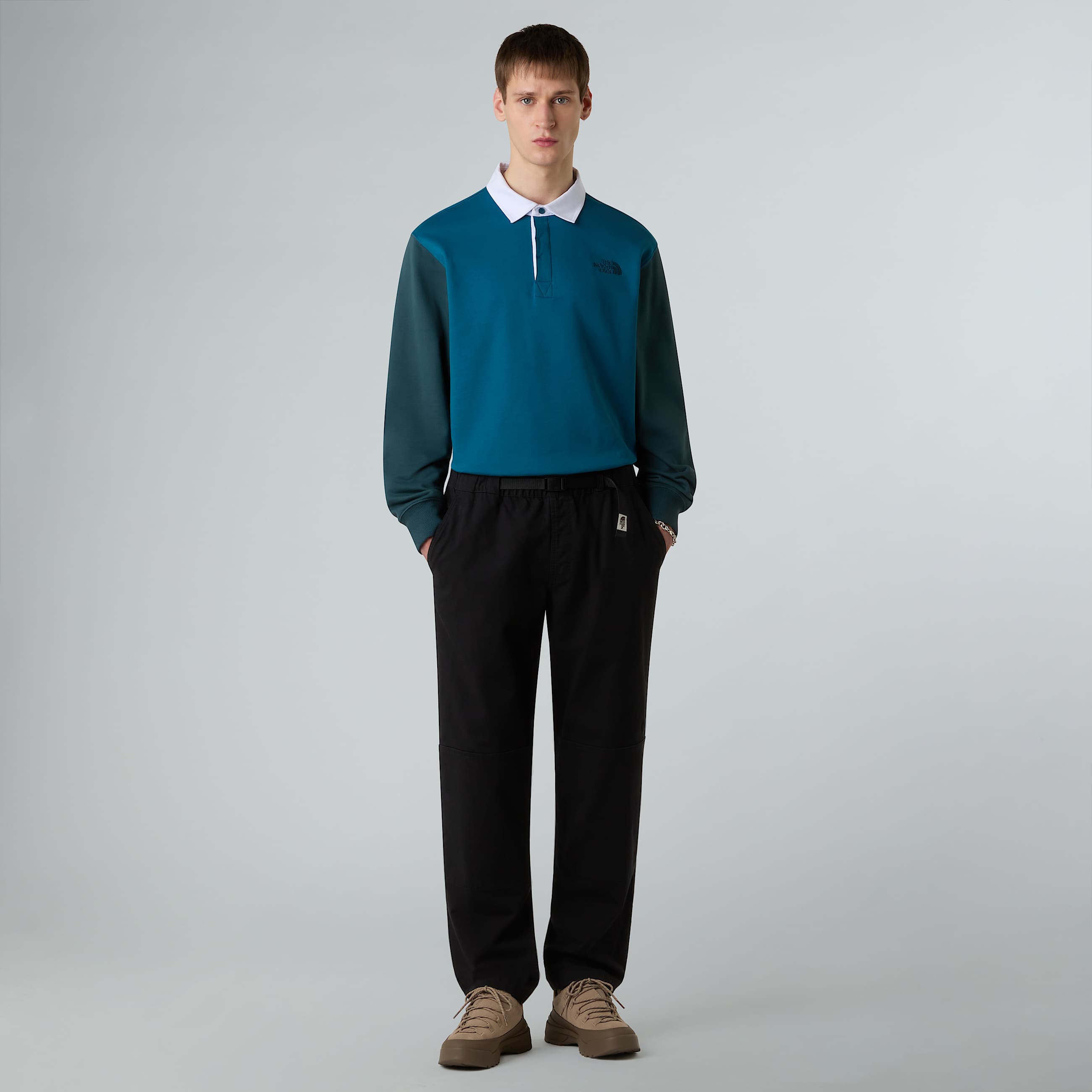 Colourblock Relaxed Rugby Shirt M TNF ALT1