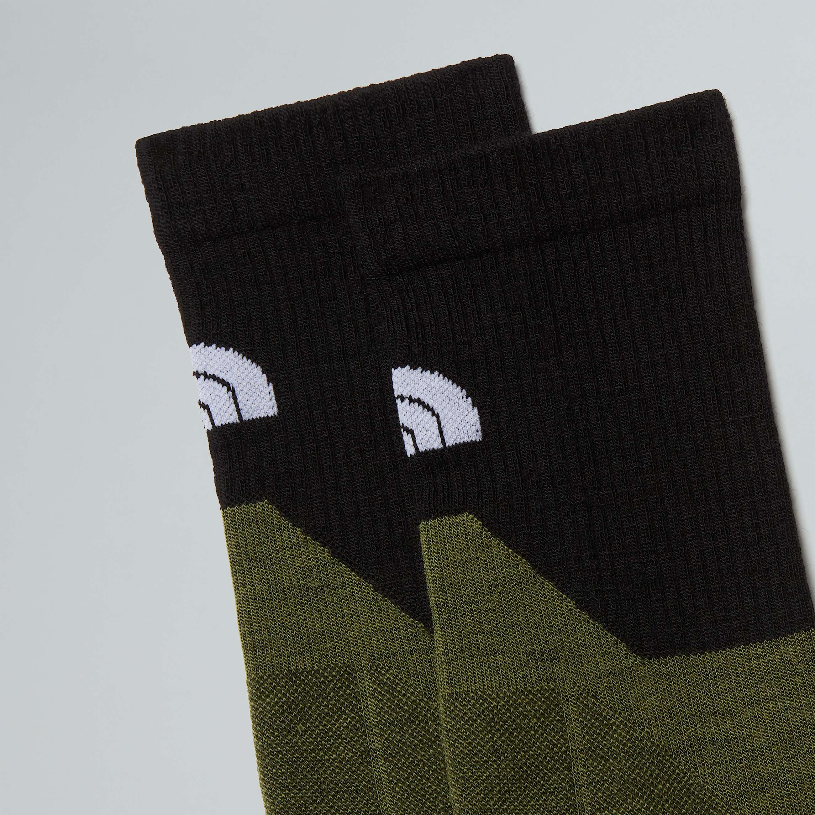 Hiking Crew Socks TNF Bark MistWoodland GreenTNF Black ALT1