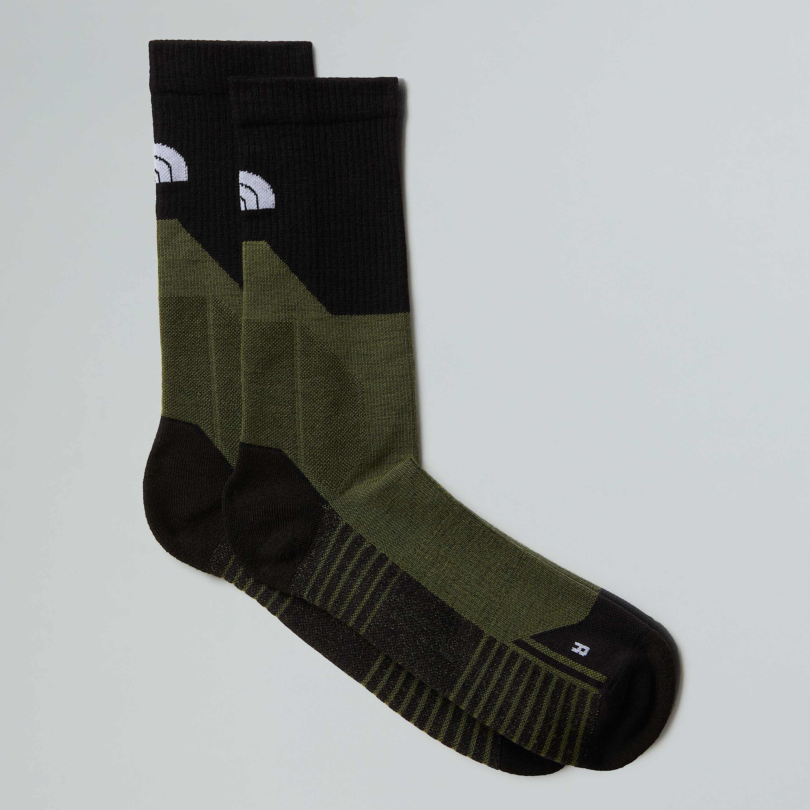 Hiking Crew Socks TNF Bark MistWoodland GreenTNF Black HERO