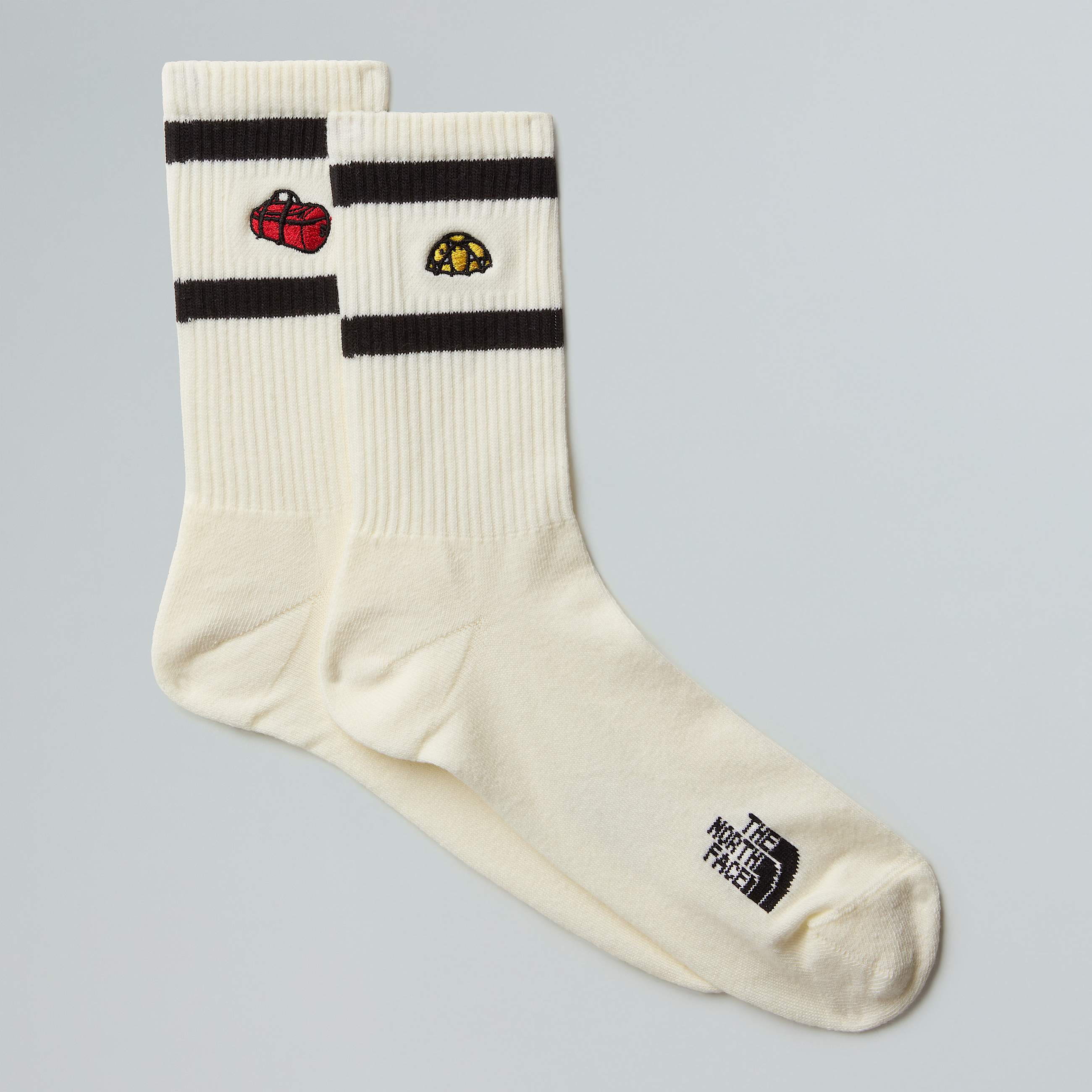Everyday Crew TNF Icons Socks  2 Pack TNF White Dune HERO