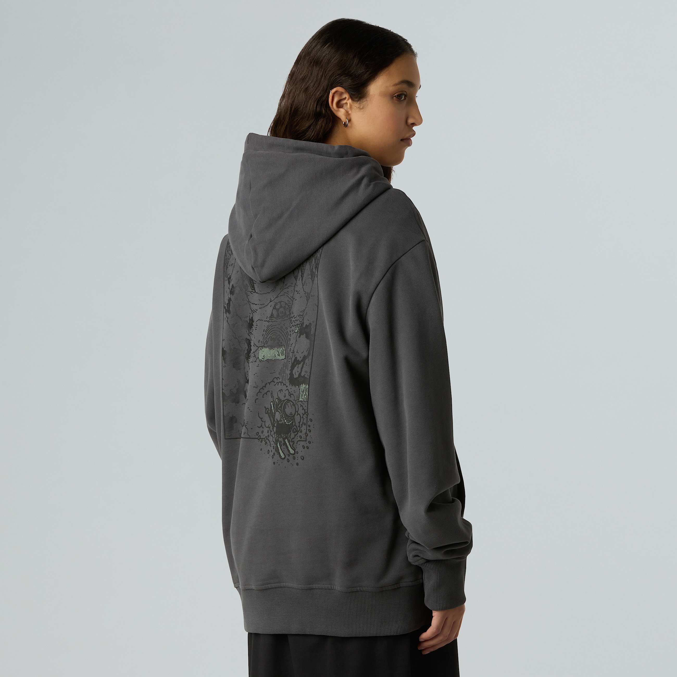 Felpa con cappuccio Powder Days Relaxed Graphic unisex TNF ALT10