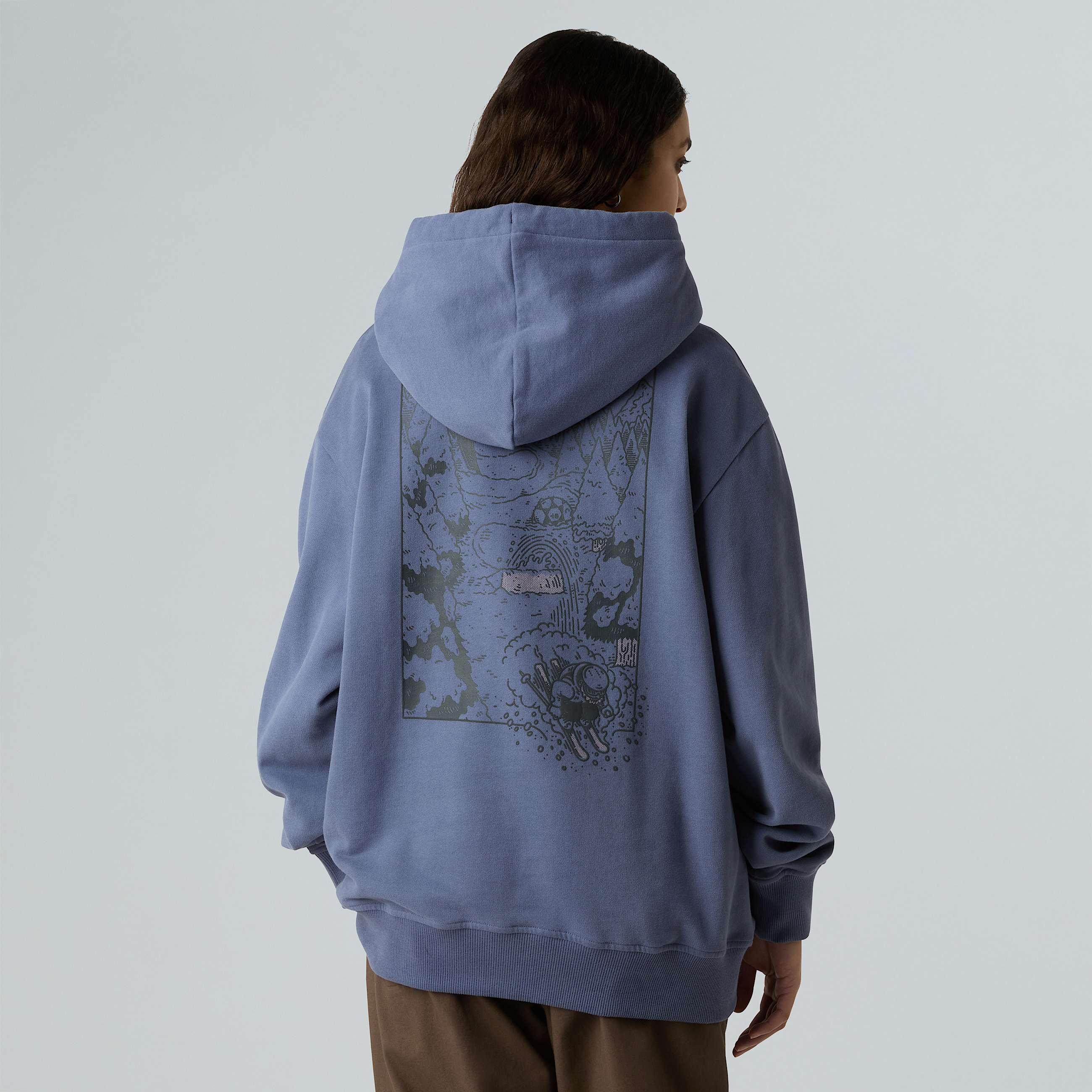 Unisex Powder Days Relaxed Graphic Hoodie TNF ALT8