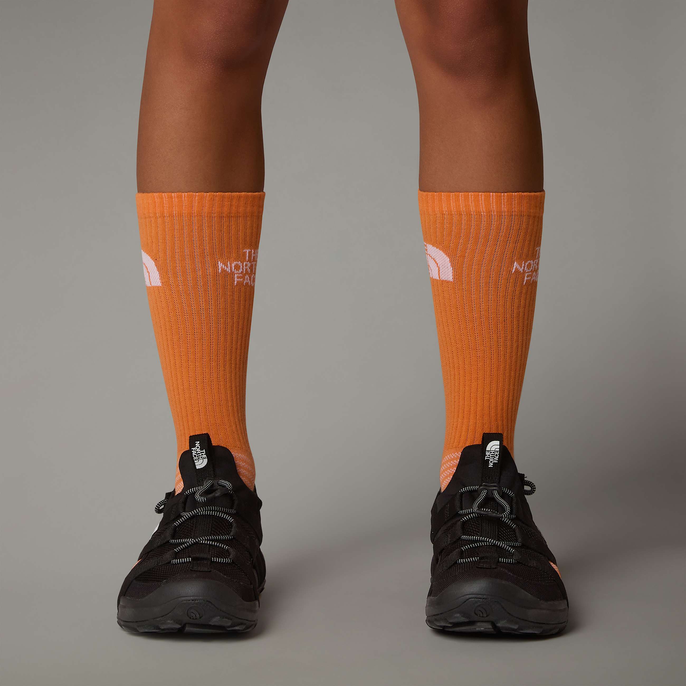 Multi Sport Cushion Crew Socks TNF PapayaBright FoamIndigo Plum ALT5