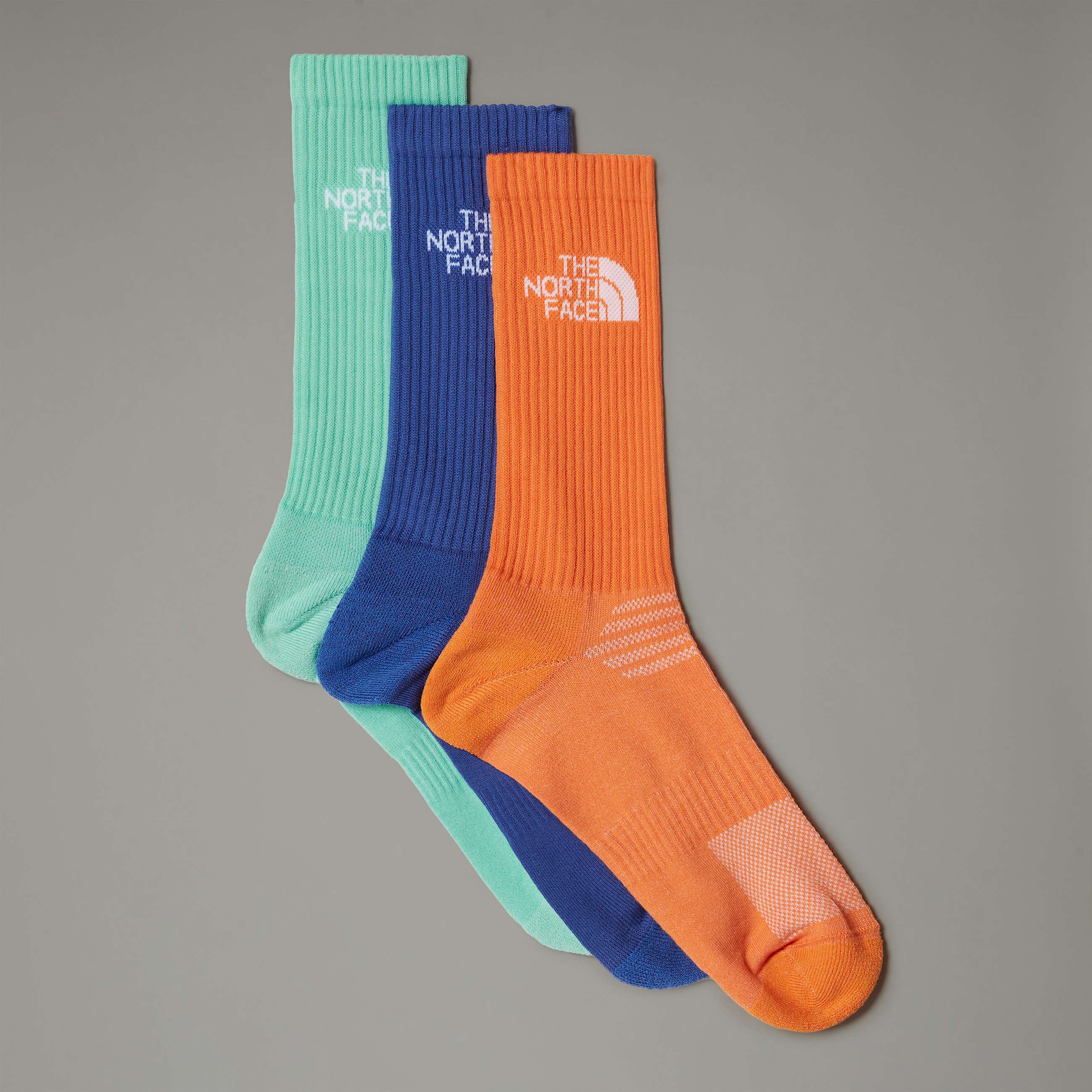 Multi Sport Cushion Crew Socks TNF PapayaBright FoamIndigo Plum HERO