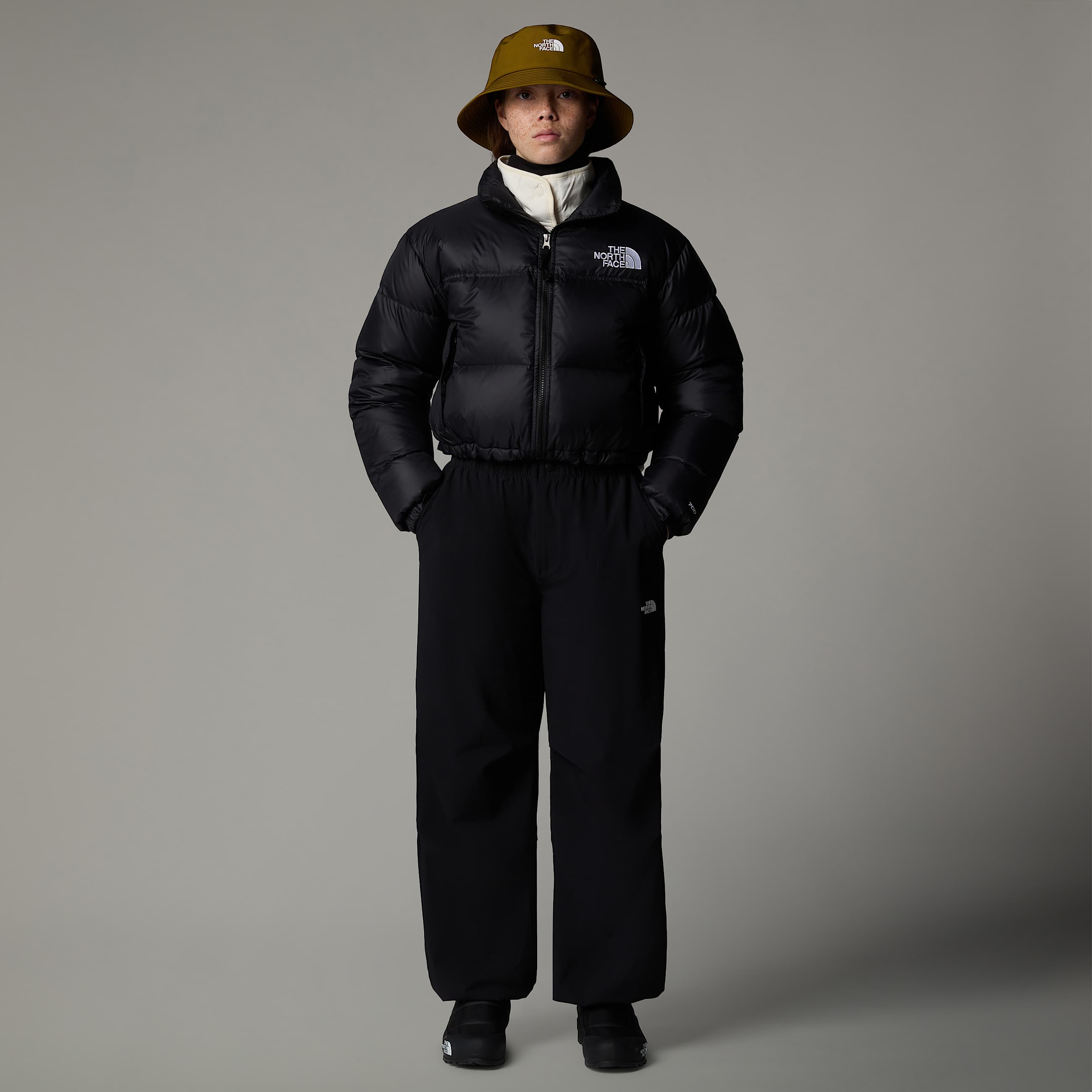 Womens Nuptse Short Jacket TNF ALT3