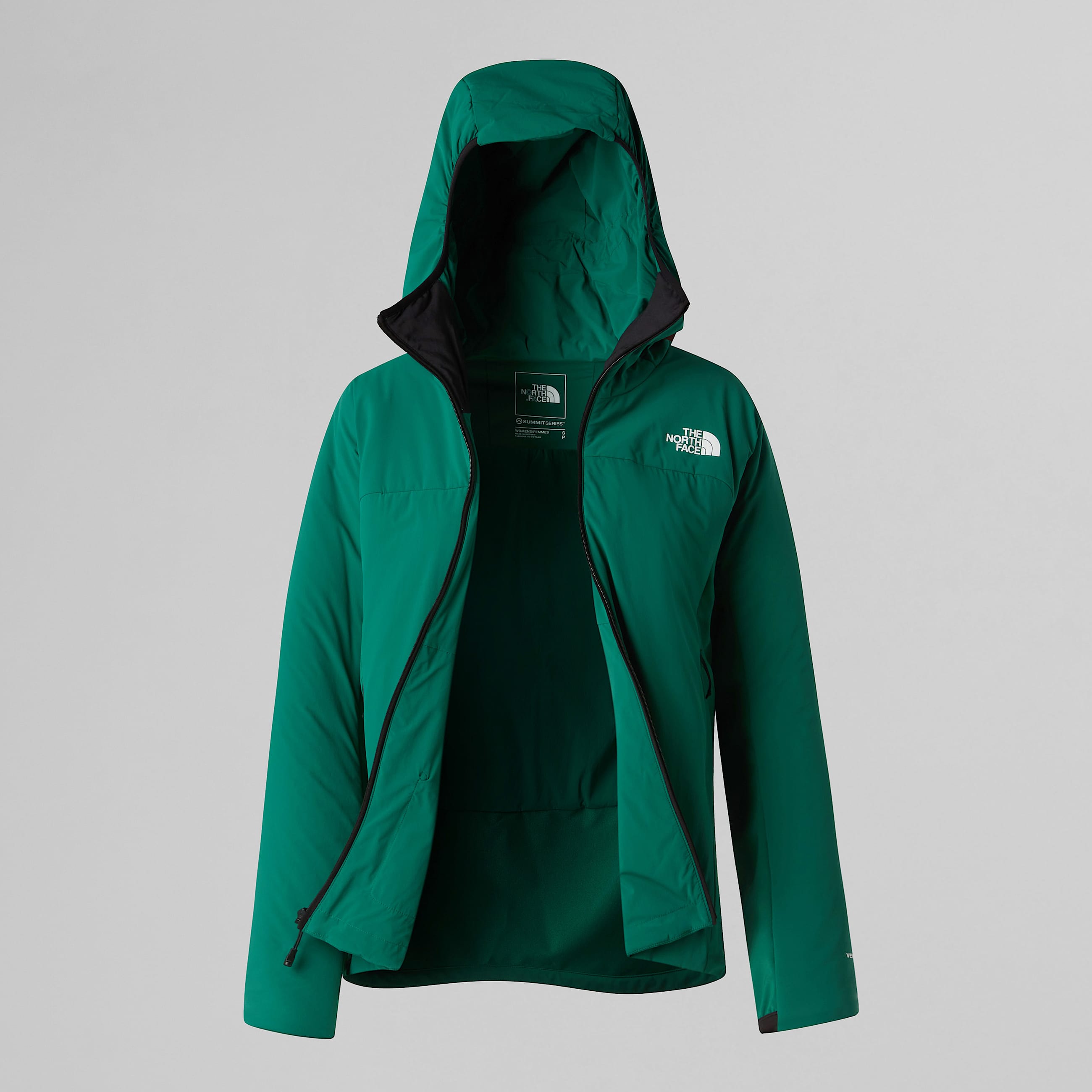 Womens Summit Casaval Hybrid Hooded Midlayer Hoodie TNF Evergreen ALT17