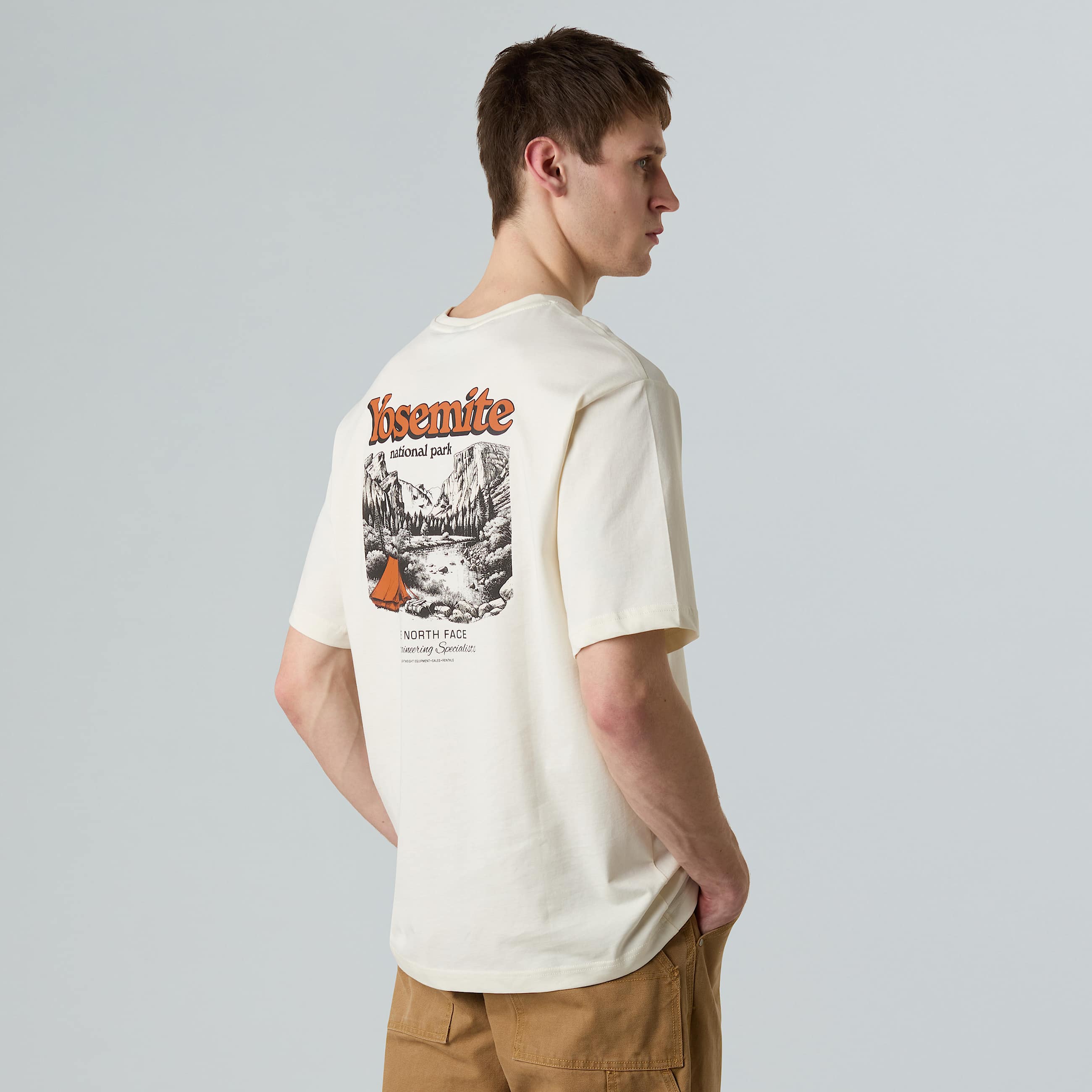 Vintage Postcard Relaxed TShirt Unisex TNF ALT2