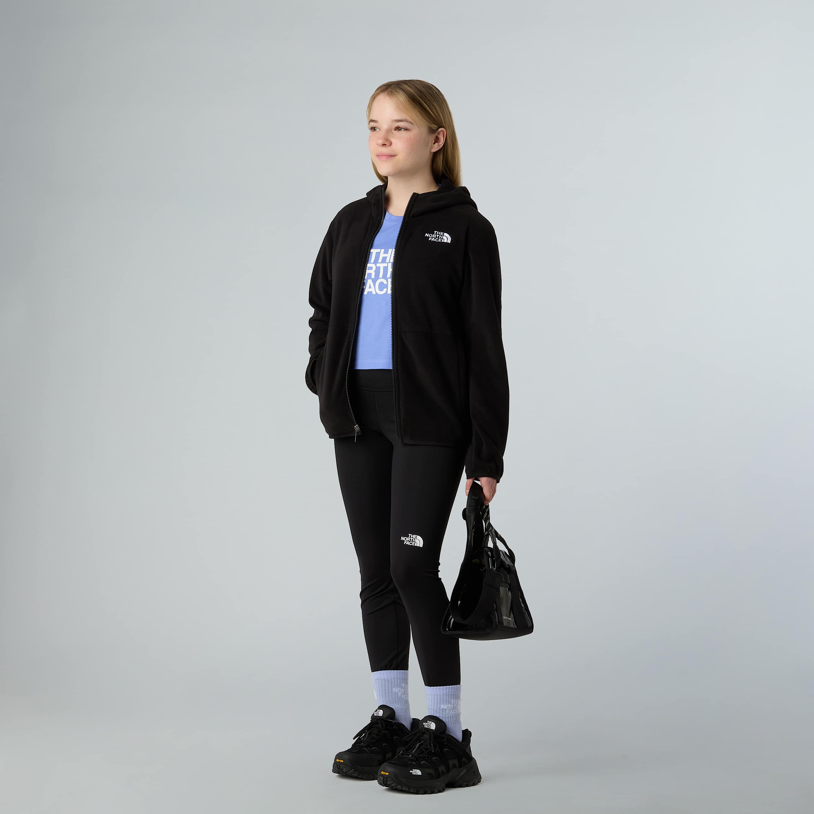 Teens Glacier Hooded Fleece Jacket TNF ALT7