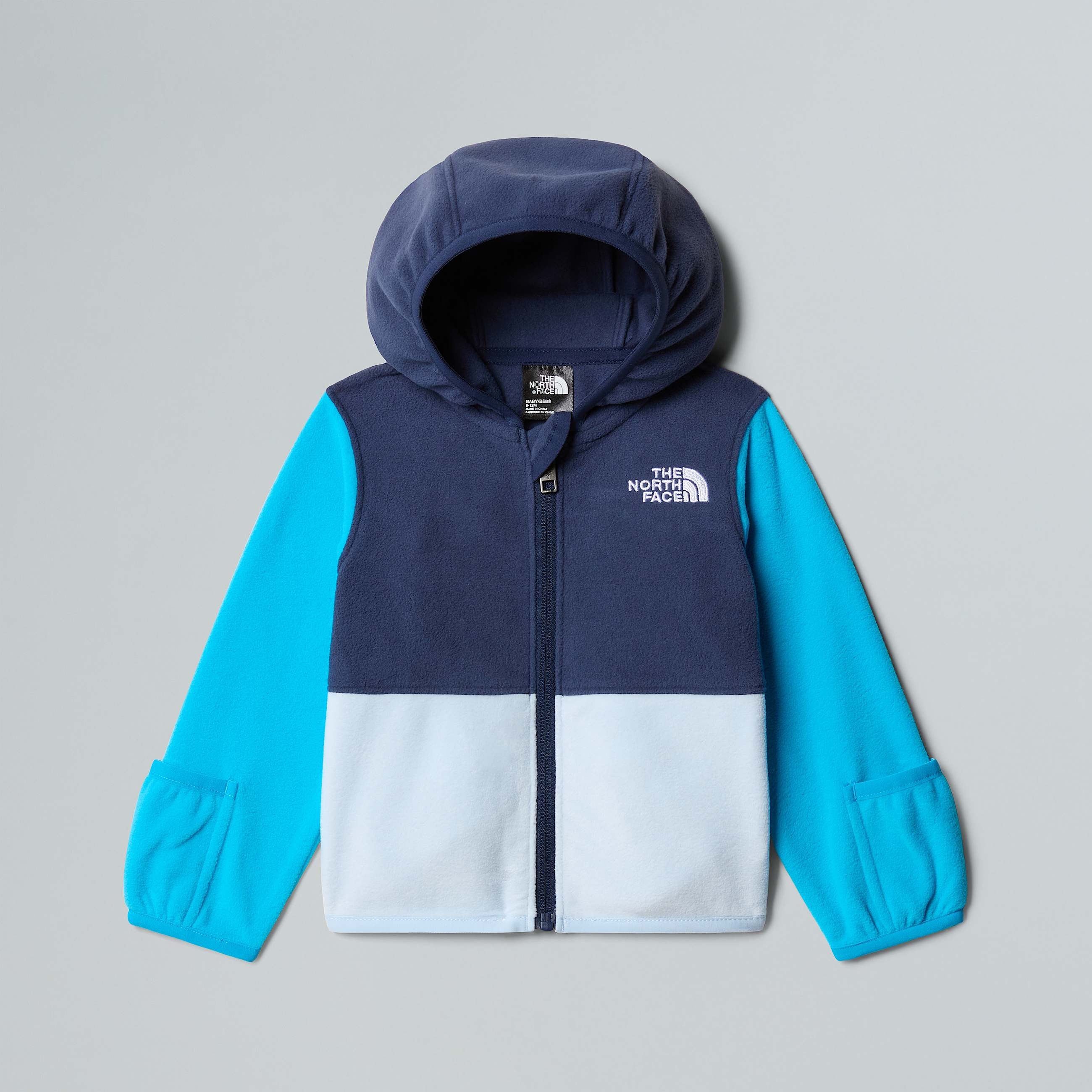 Felpa Glacier con cappuccio e cerniera integrale da neonato TNF ALT20