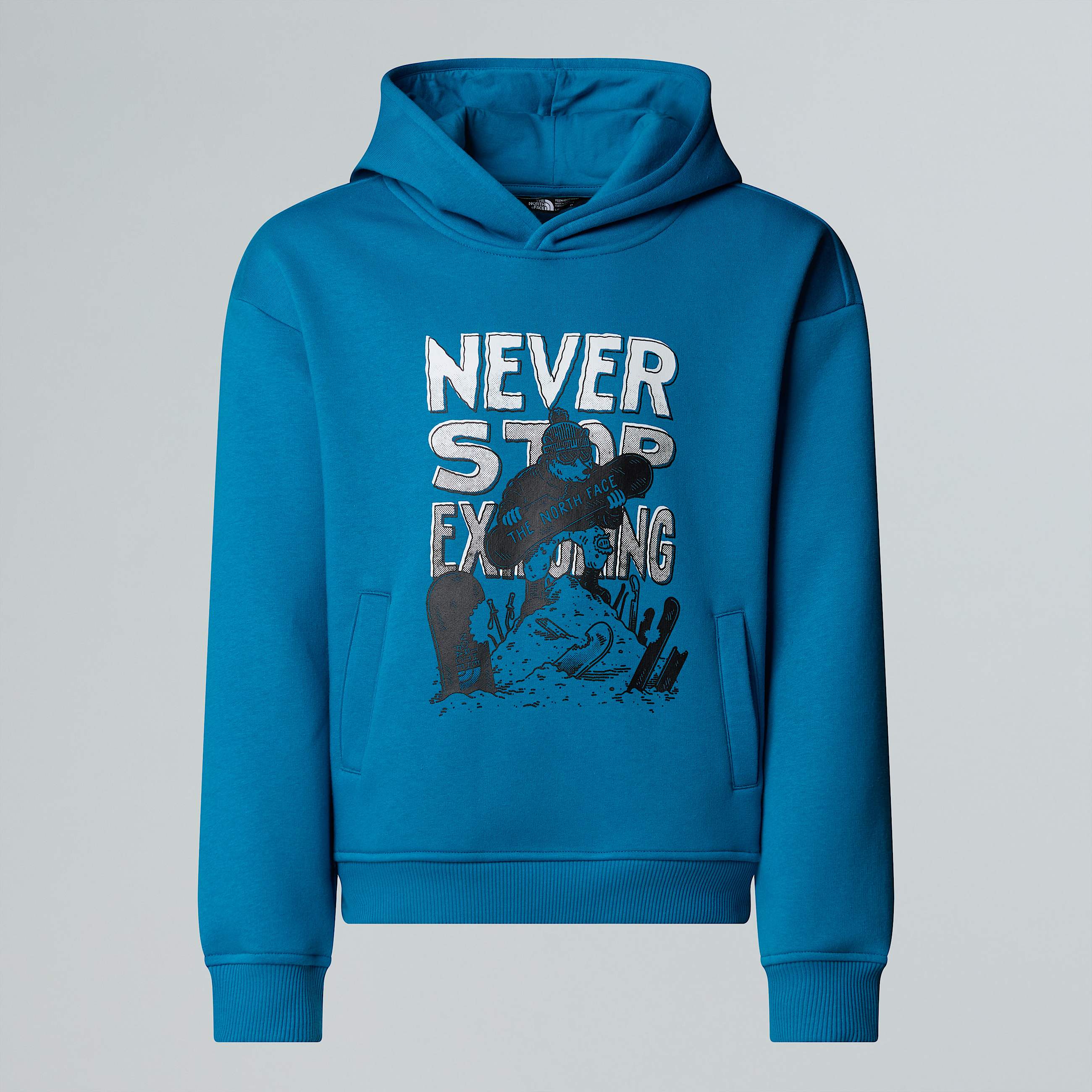 Boys Sports Oversized Graphic Hoodie TNF Dusk Blue ALT20