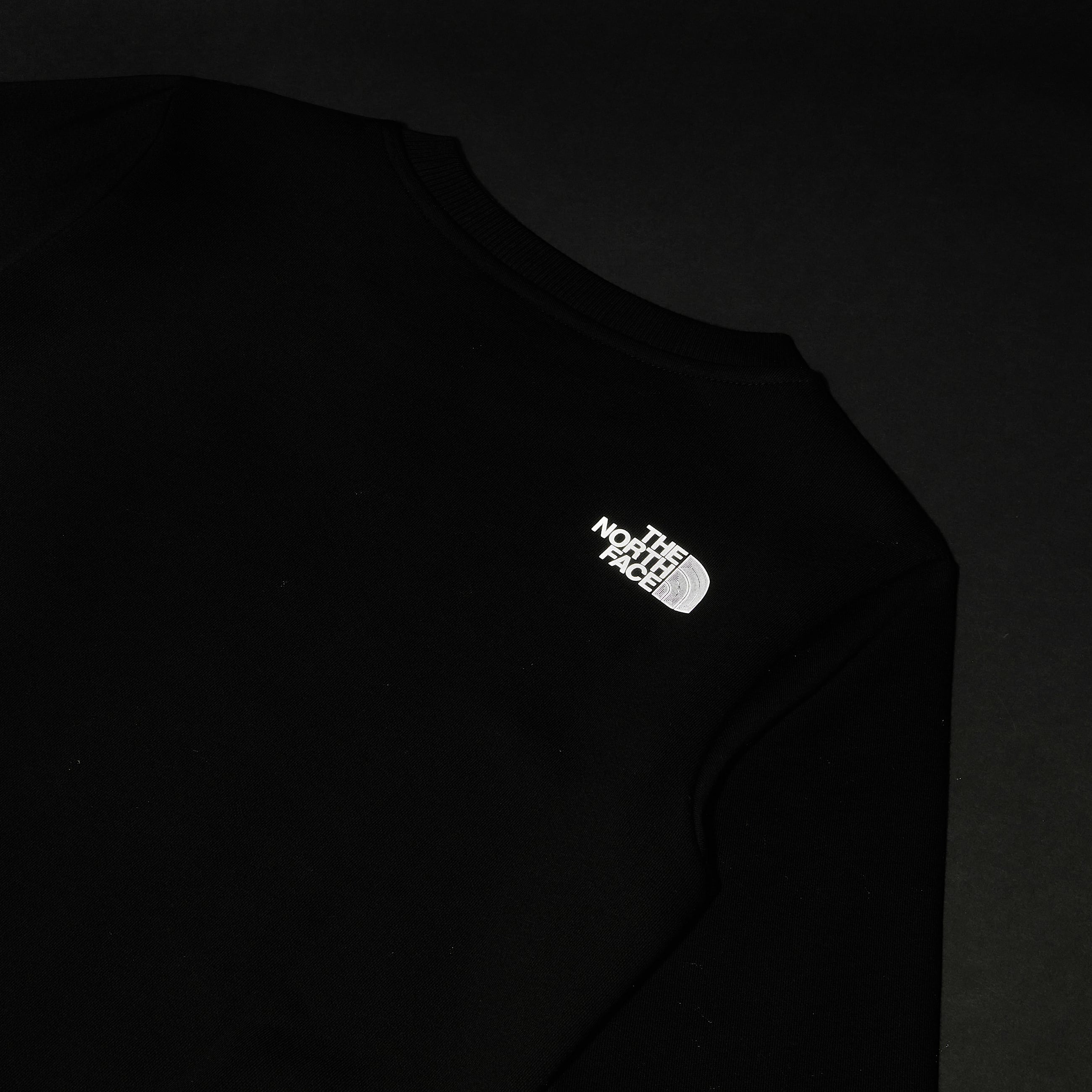 Felpa Reflective Logo Relaxed da ragazza TNF TNF Black ALT16