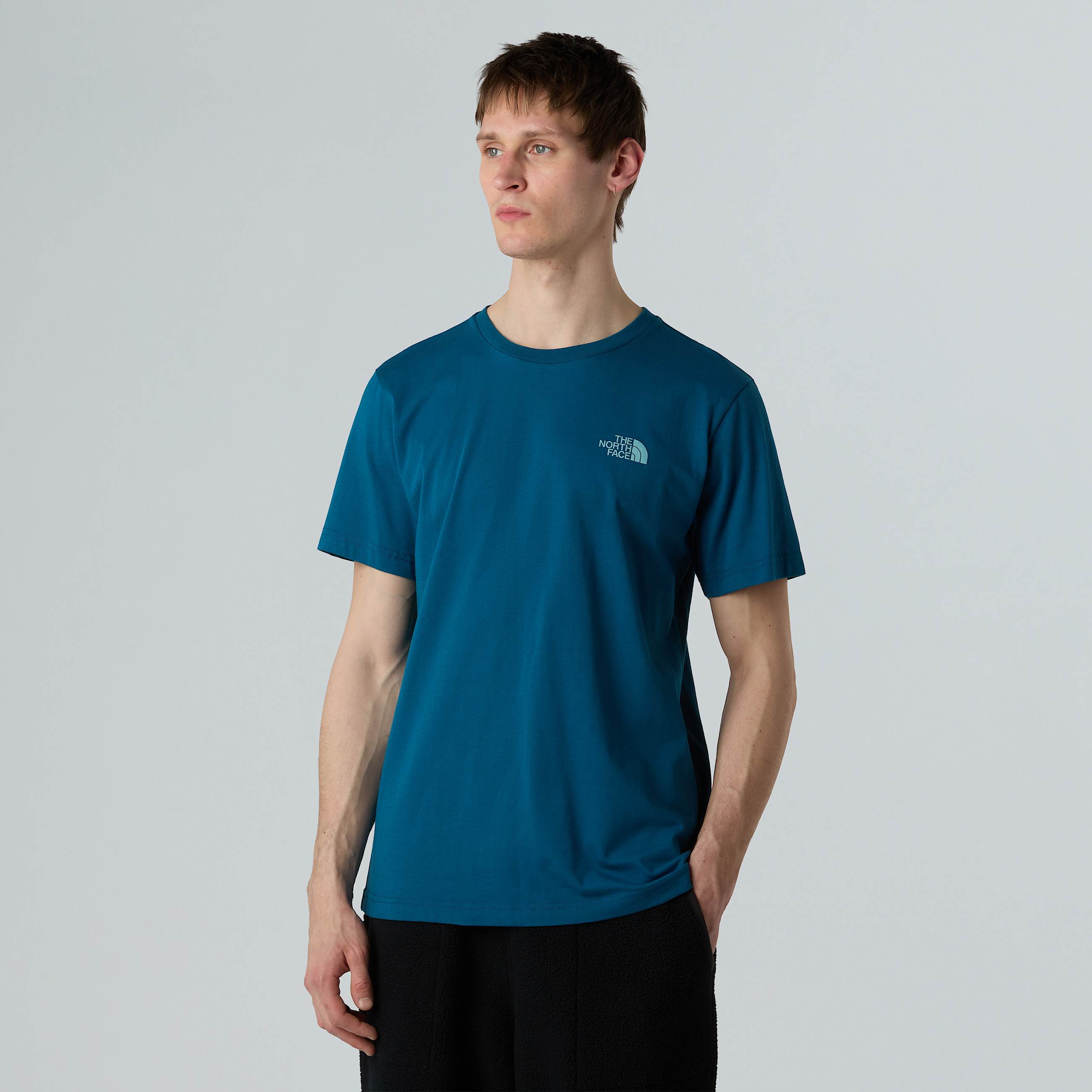 Tshirt Vertical Logo da uomo TNF ALT1